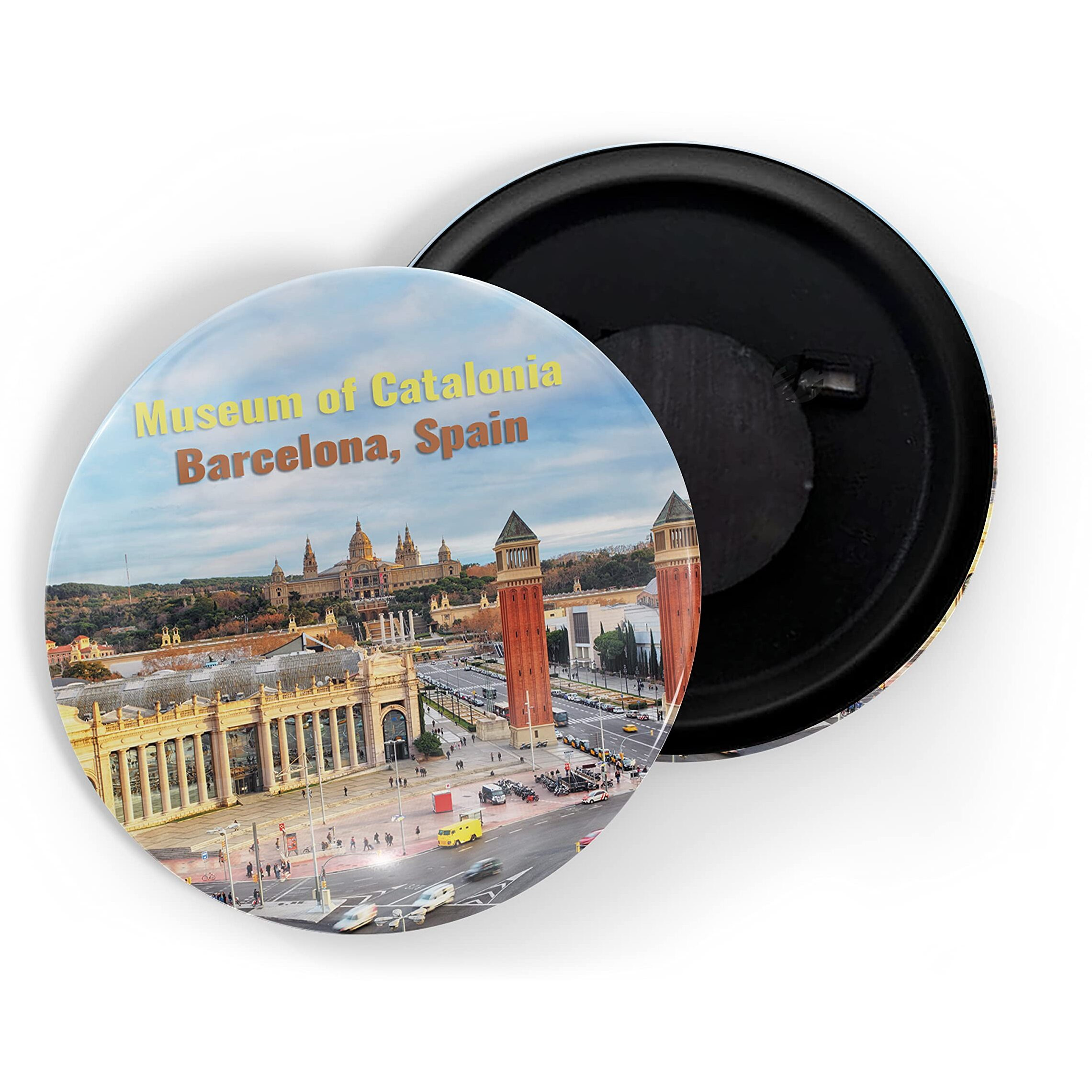 Dhcrafts Fridge Magnet Multicolor Famous Tourist Place Museum Of Catalonia Barcelona Spain Glossy Finish Design Pack Of 1