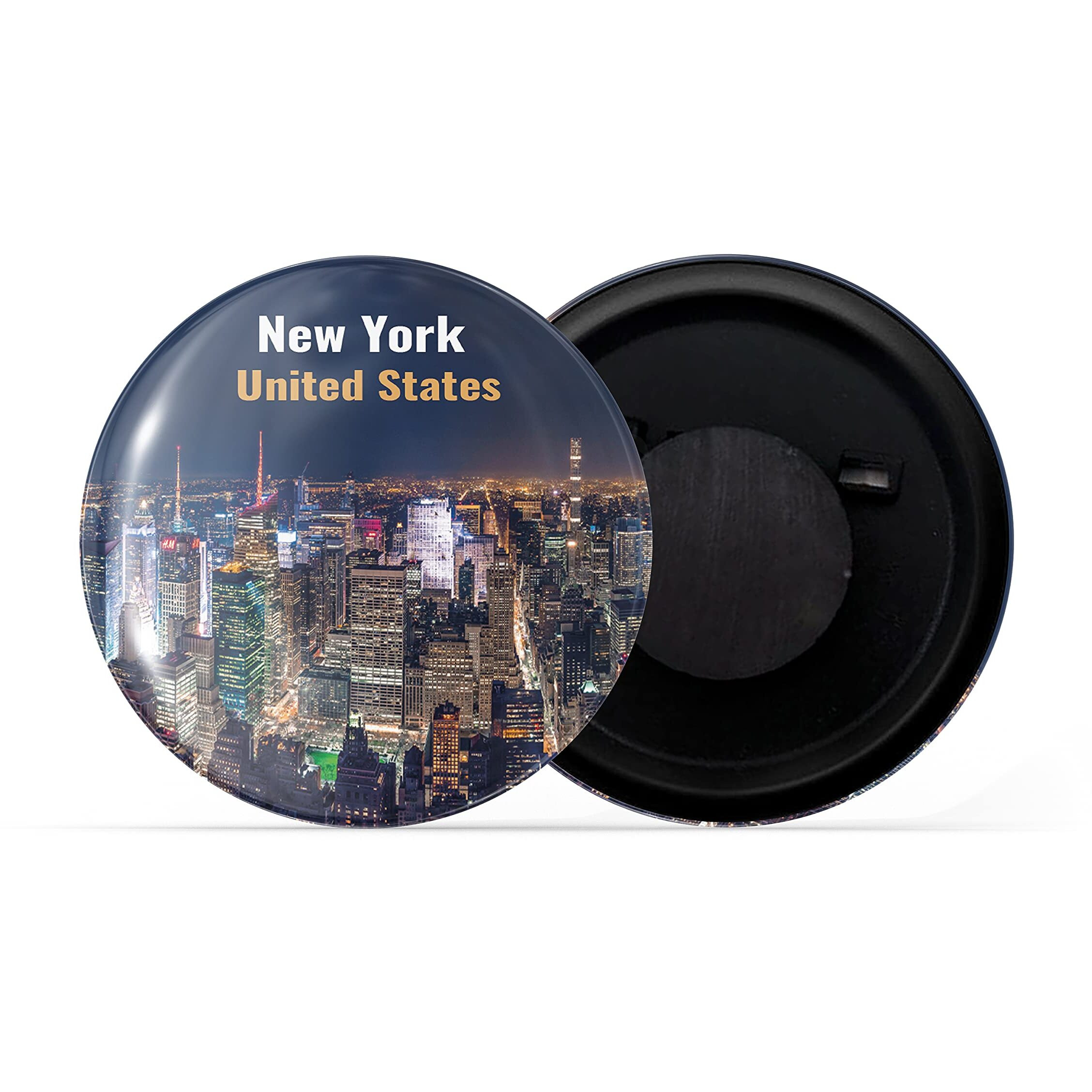 Dhcrafts Fridge Magnet Multicolor Famous Tourist Place New York United States D1 Glossy Finish Design Pack Of 1
