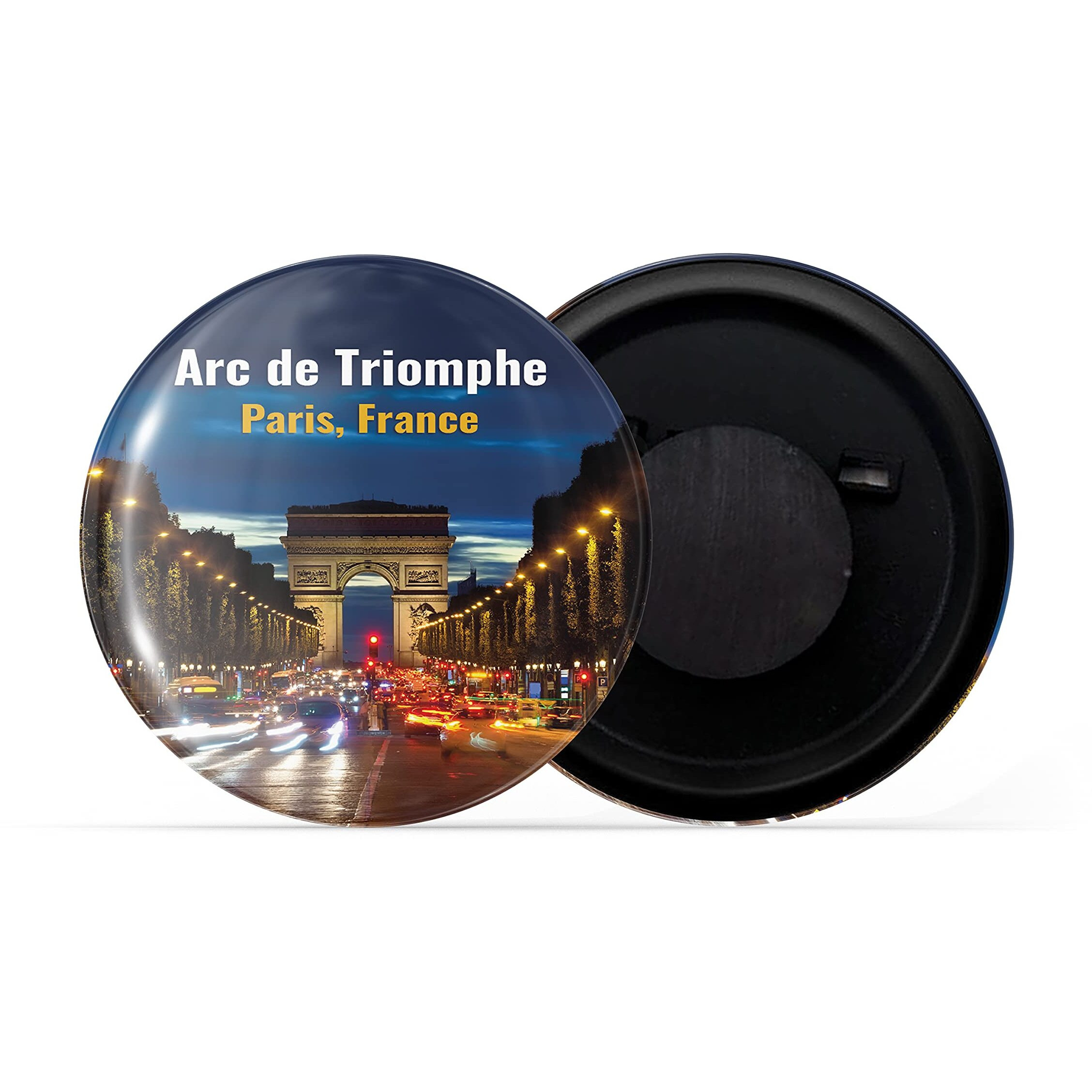 Dhcrafts Fridge Magnet Multicolor Famous Tourist Place Arc De Triomphe Paris France Glossy Finish Design Pack Of 1