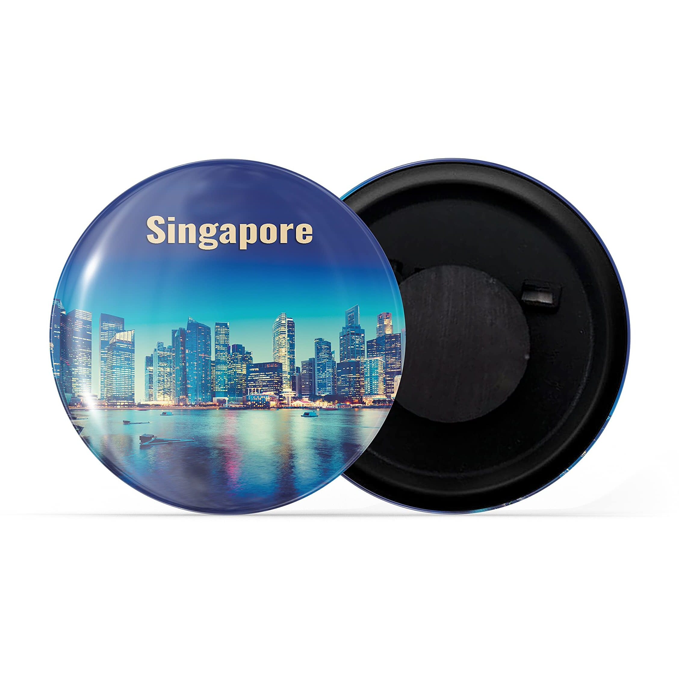 Dhcrafts Fridge Magnet Multicolor Famous Tourist Place Singapore D2 Glossy Finish Design Pack Of 1