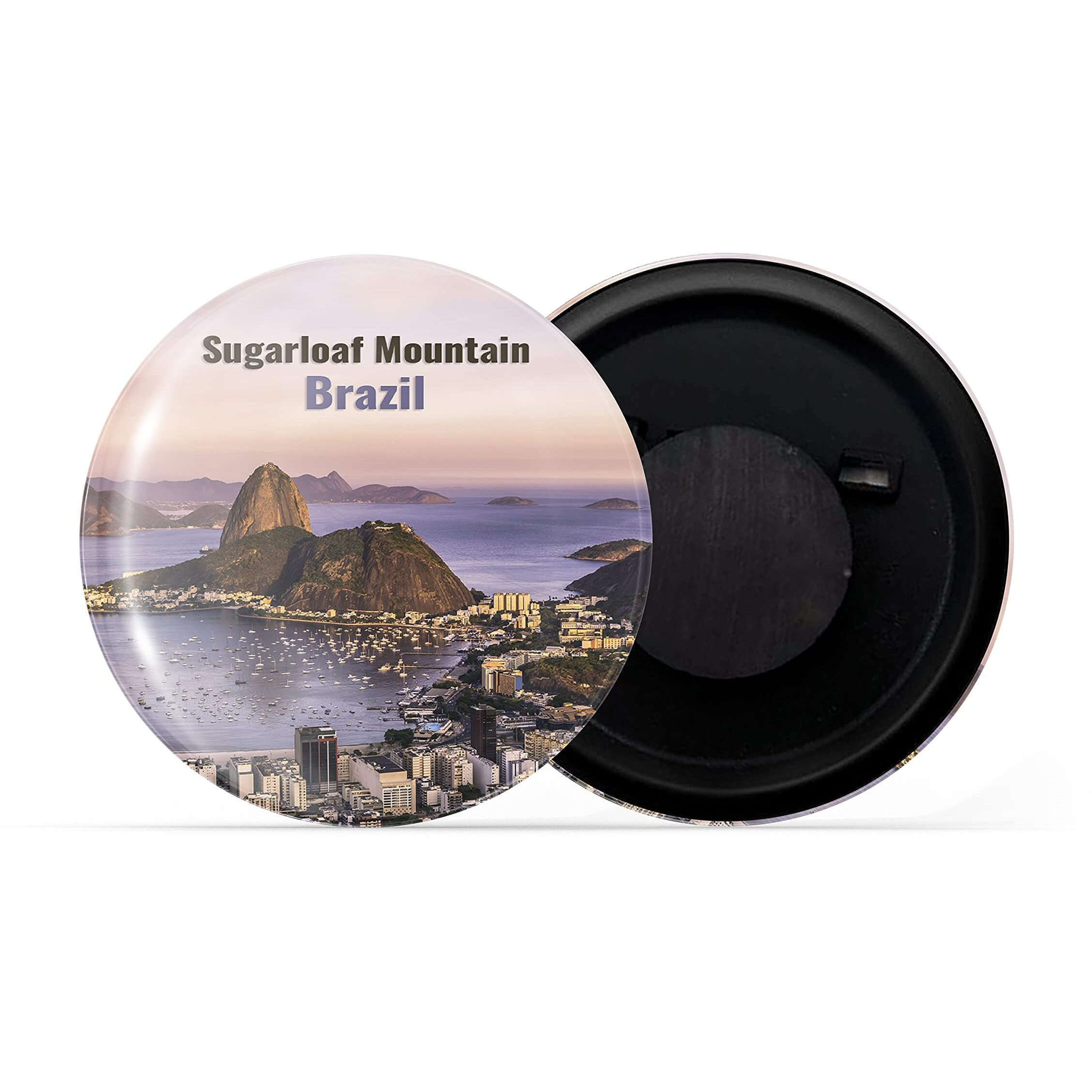 Dhcrafts Fridge Magnet Multicolor Famous Tourist Place Sugarloaf Mountain Brazil Glossy Finish Design Pack Of 1