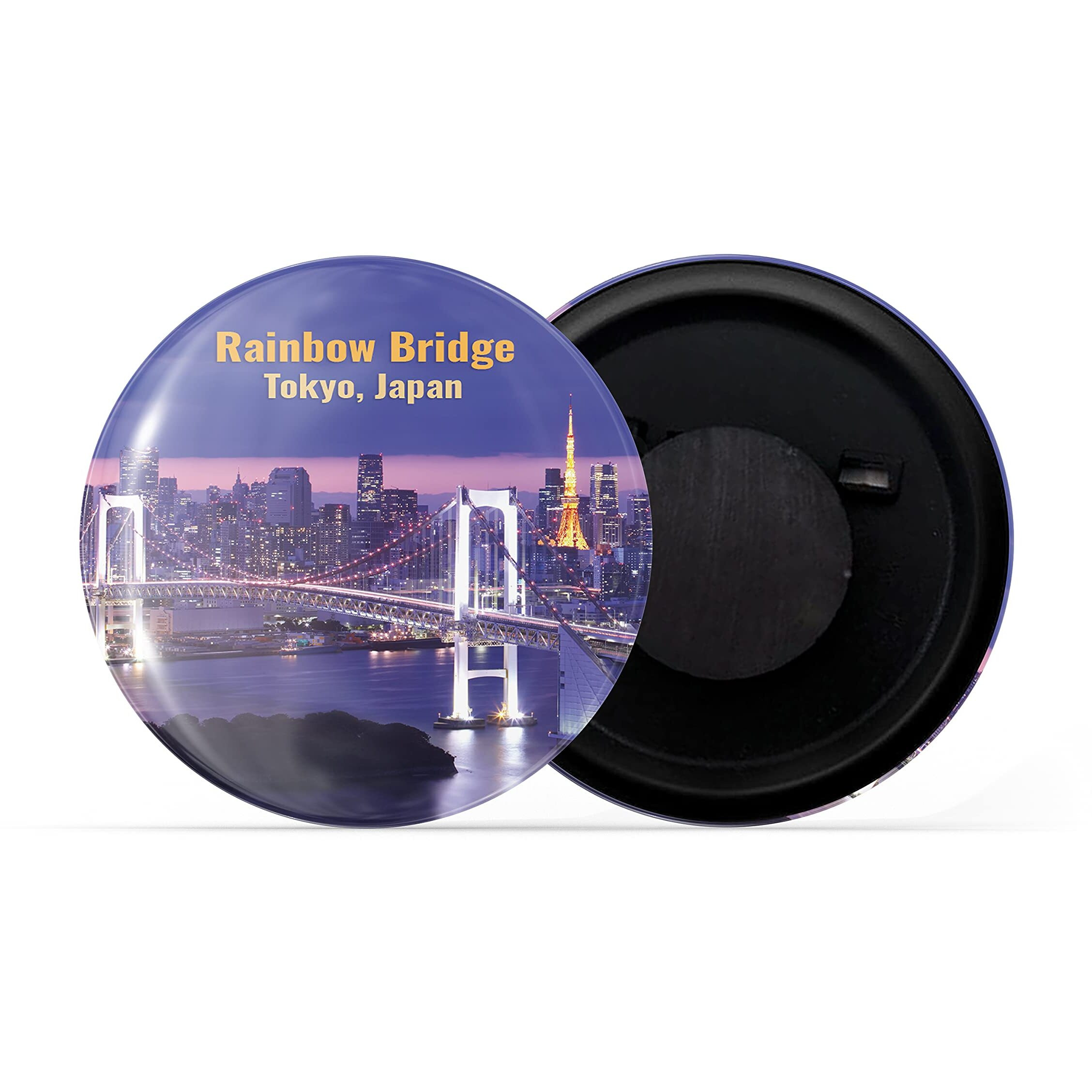 Dhcrafts Fridge Magnet Multicolor Famous Tourist Place Rainbow Bridge Tokyo Japan Glossy Finish Design Pack Of 1