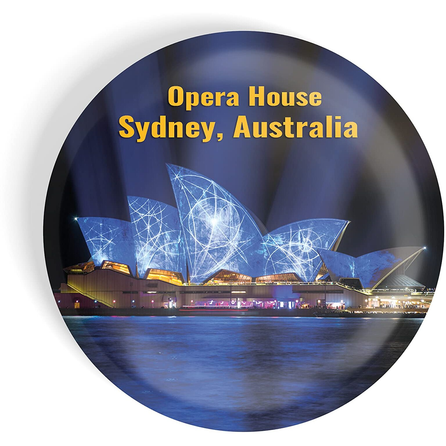 Dhcrafts Fridge Magnet Multicolor Famous Tourist Place Opera House Sydney Australia D1 Glossy Finish Design Pack Of 1