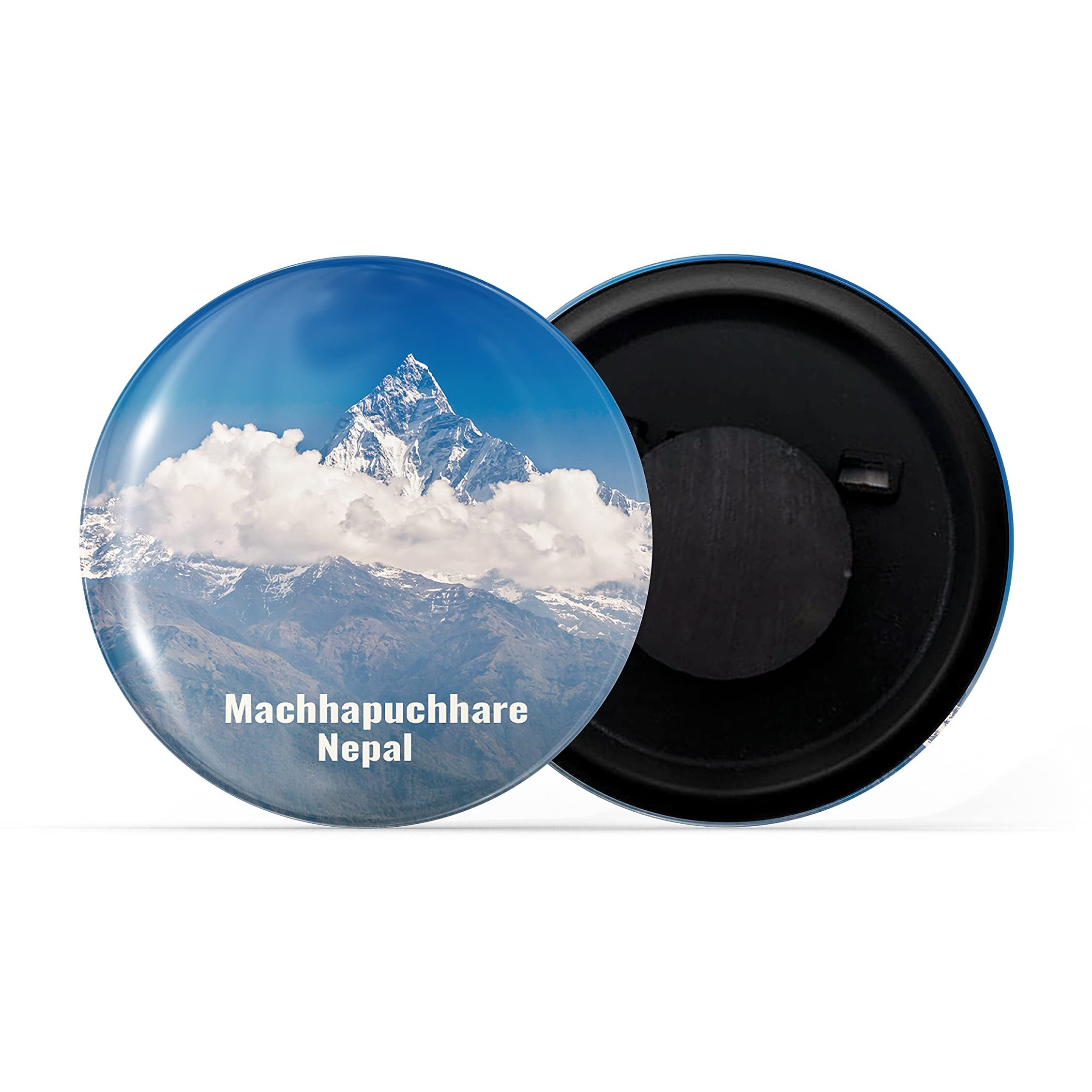 Dhcrafts Fridge Magnet Multicolor Famous Tourist Place Machhapuchhre Nepal Glossy Finish Design Pack Of 1