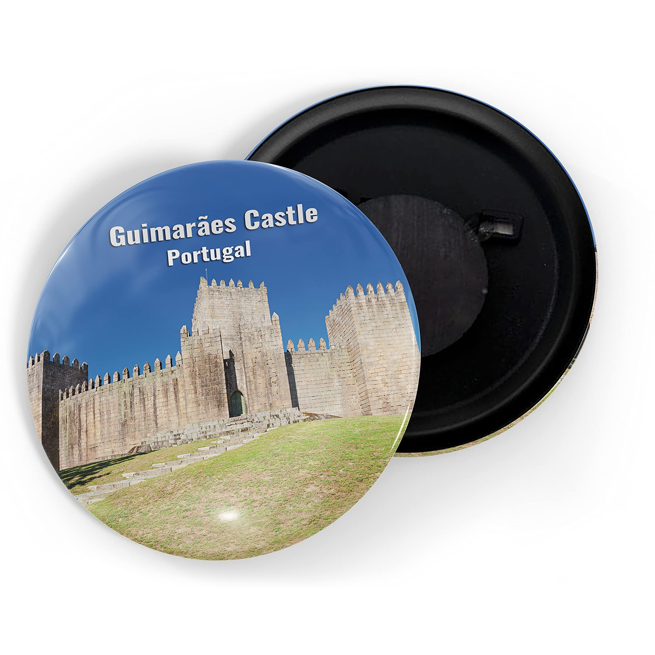 Dhcrafts Fridge Magnet Multicolor Famous Tourist Place Guimaraes Castle Portugal Glossy Finish Design Pack Of 1