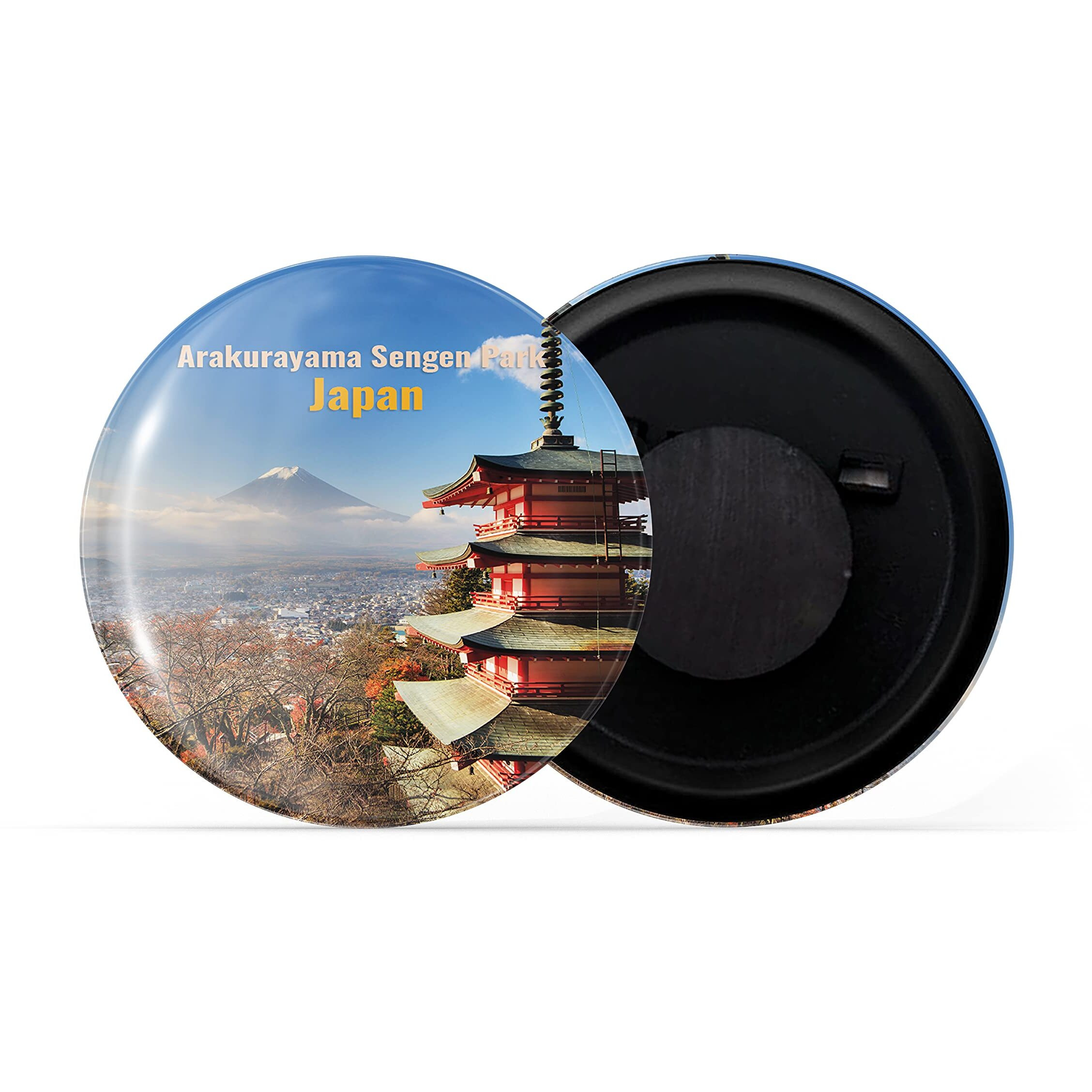 Dhcrafts Fridge Magnet Multicolor Famous Tourist Place Arakurayama Sengen Park Japan Glossy Finish Design Pack Of 1