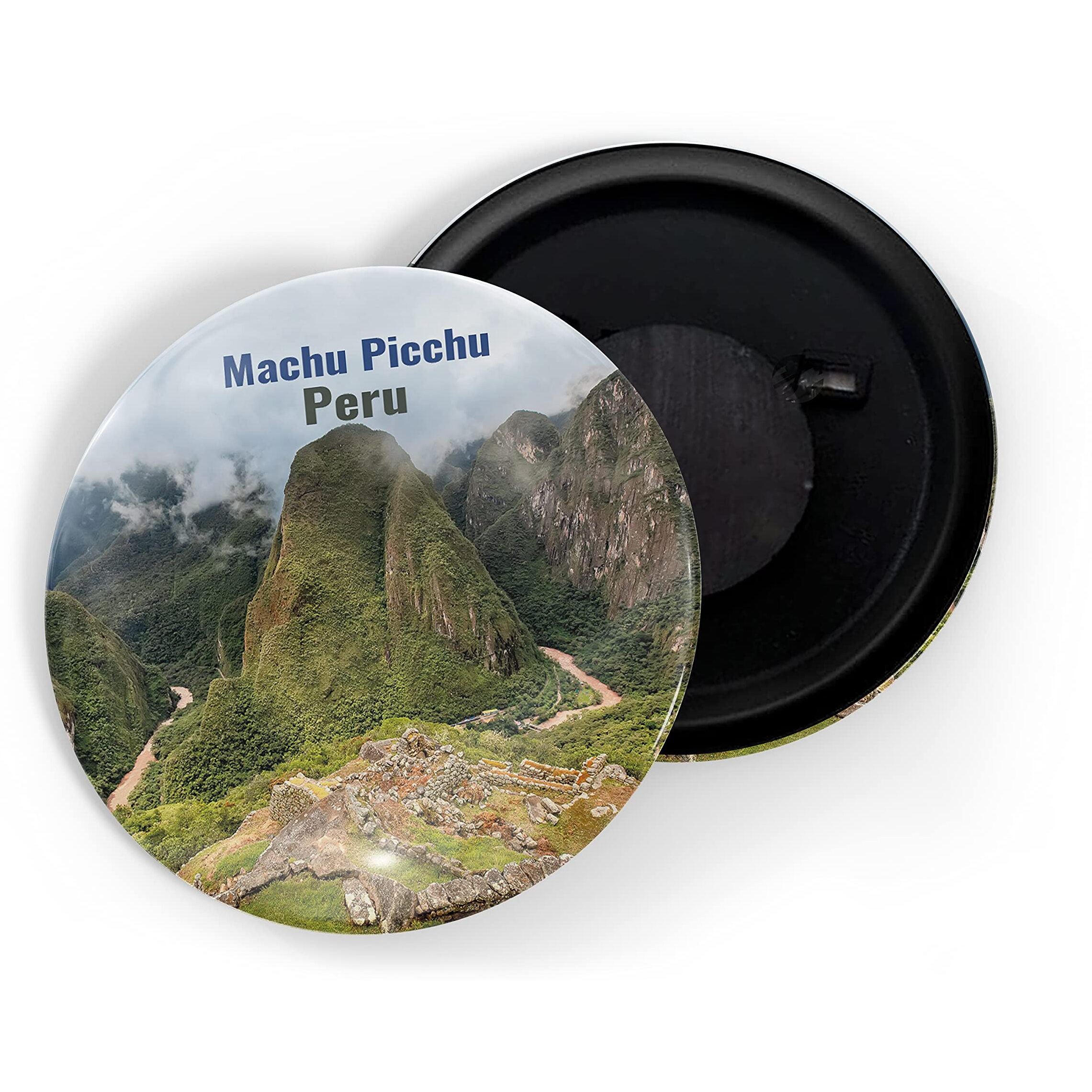 Dhcrafts Fridge Magnet Multicolor Famous Tourist Place Machu Picchu Peru D1 Glossy Finish Design Pack Of 1