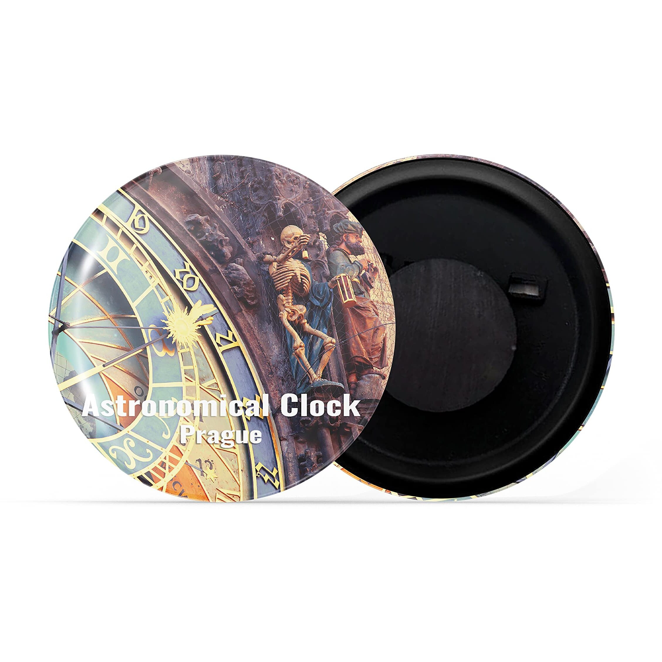 Dhcrafts Fridge Magnet Multicolor Famous Tourist Place Astronomical Clock Prague Glossy Finish Design Pack Of 1