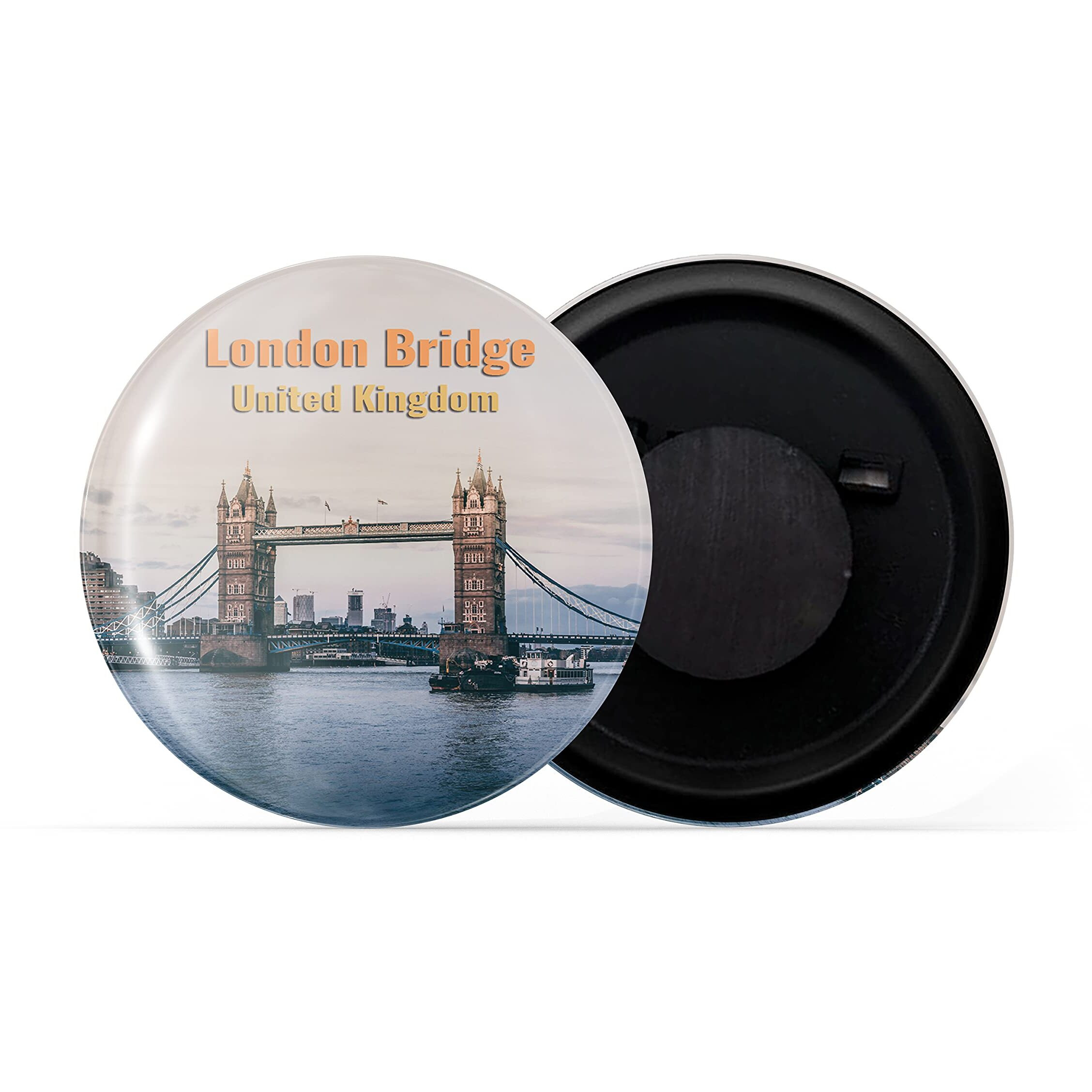 Dhcrafts Fridge Magnet Multicolor Famous Tourist Place London Bridge United Kingdom Glossy Finish Design Pack Of 1