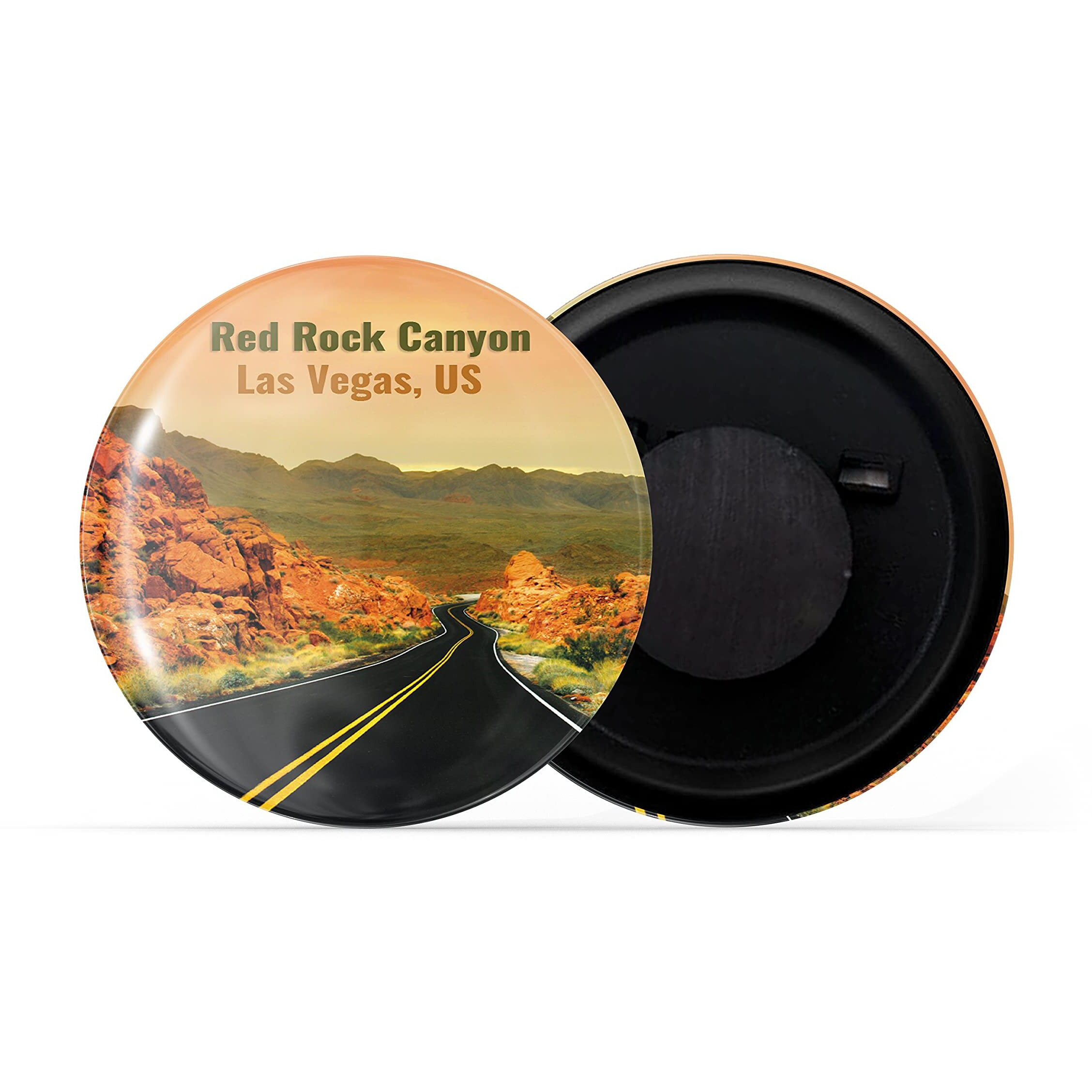Dhcrafts Fridge Magnet Multicolor Famous Tourist Place Red Rock Canyon Las Vegas United States D1 Glossy Finish Design Pack Of 1