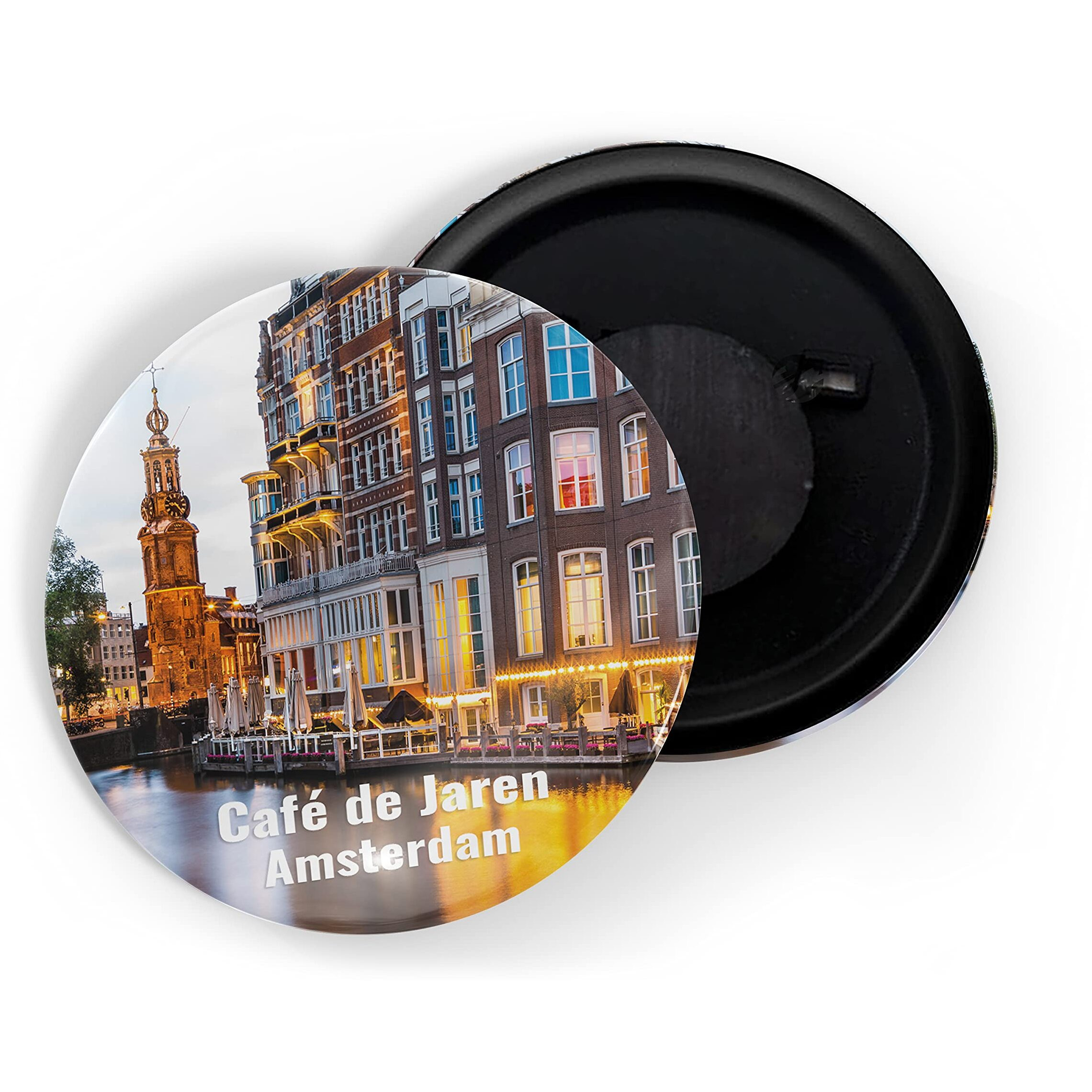 Dhcrafts Fridge Magnet Multicolor Famous Tourist Place Cafe De Jaren Amsterdam Glossy Finish Design Pack Of 1
