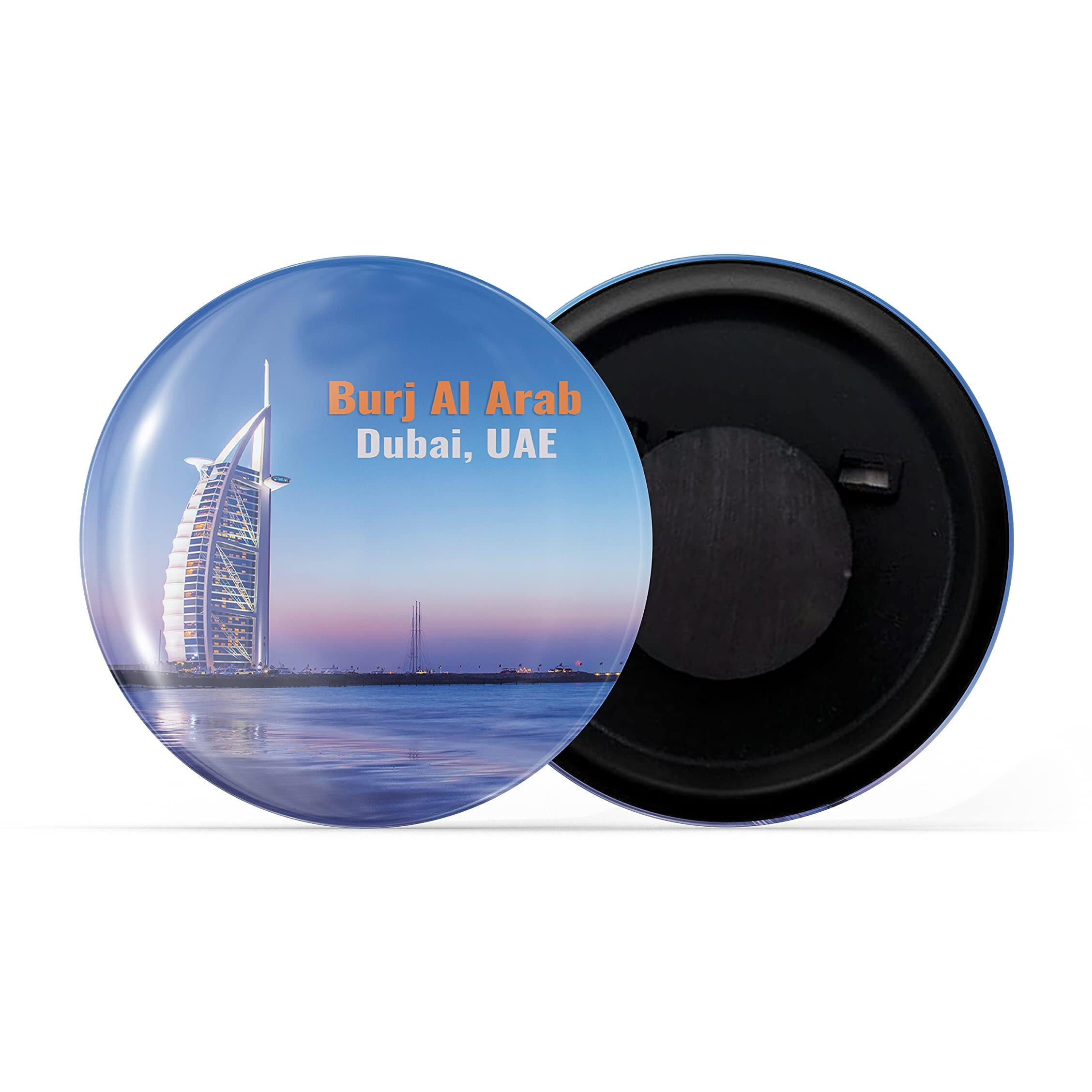 Dhcrafts Fridge Magnet Multicolor Famous Tourist Place Burj Al Arab Dubai Uae Glossy Finish Design Pack Of 1