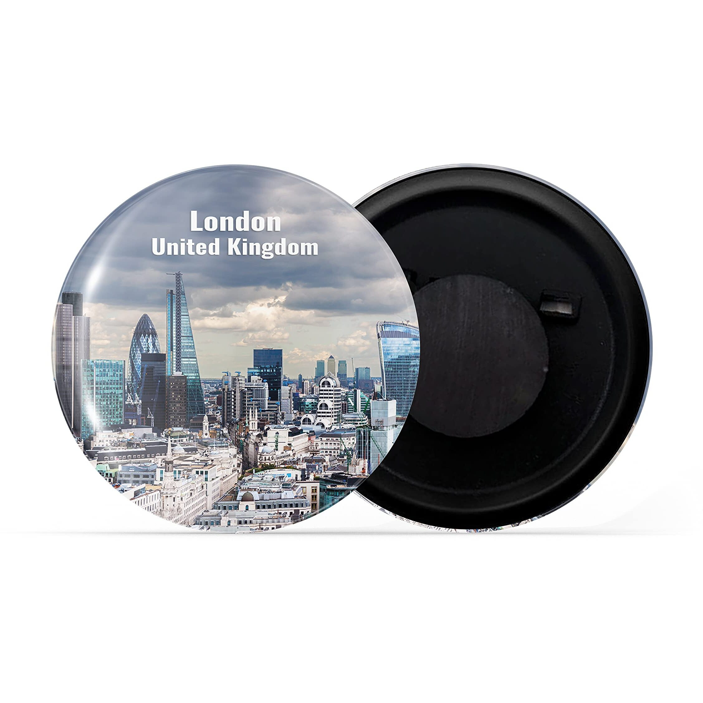 Dhcrafts Fridge Magnet Multicolor Famous Tourist Place London England D4 Glossy Finish Design Pack Of 1