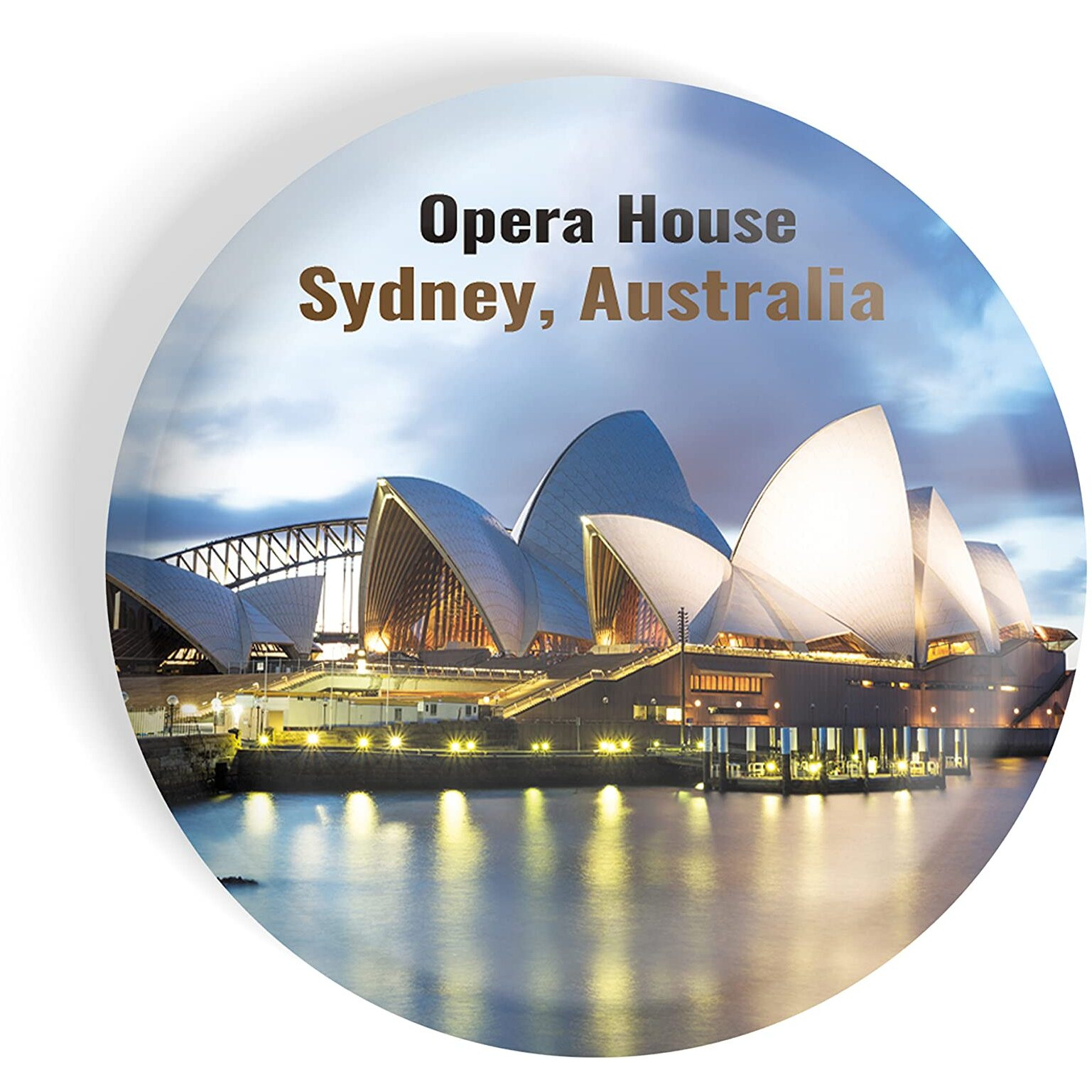 Dhcrafts Fridge Magnet Multicolor Famous Tourist Place Opera House Sydney Australia D3 Glossy Finish Design Pack Of 1