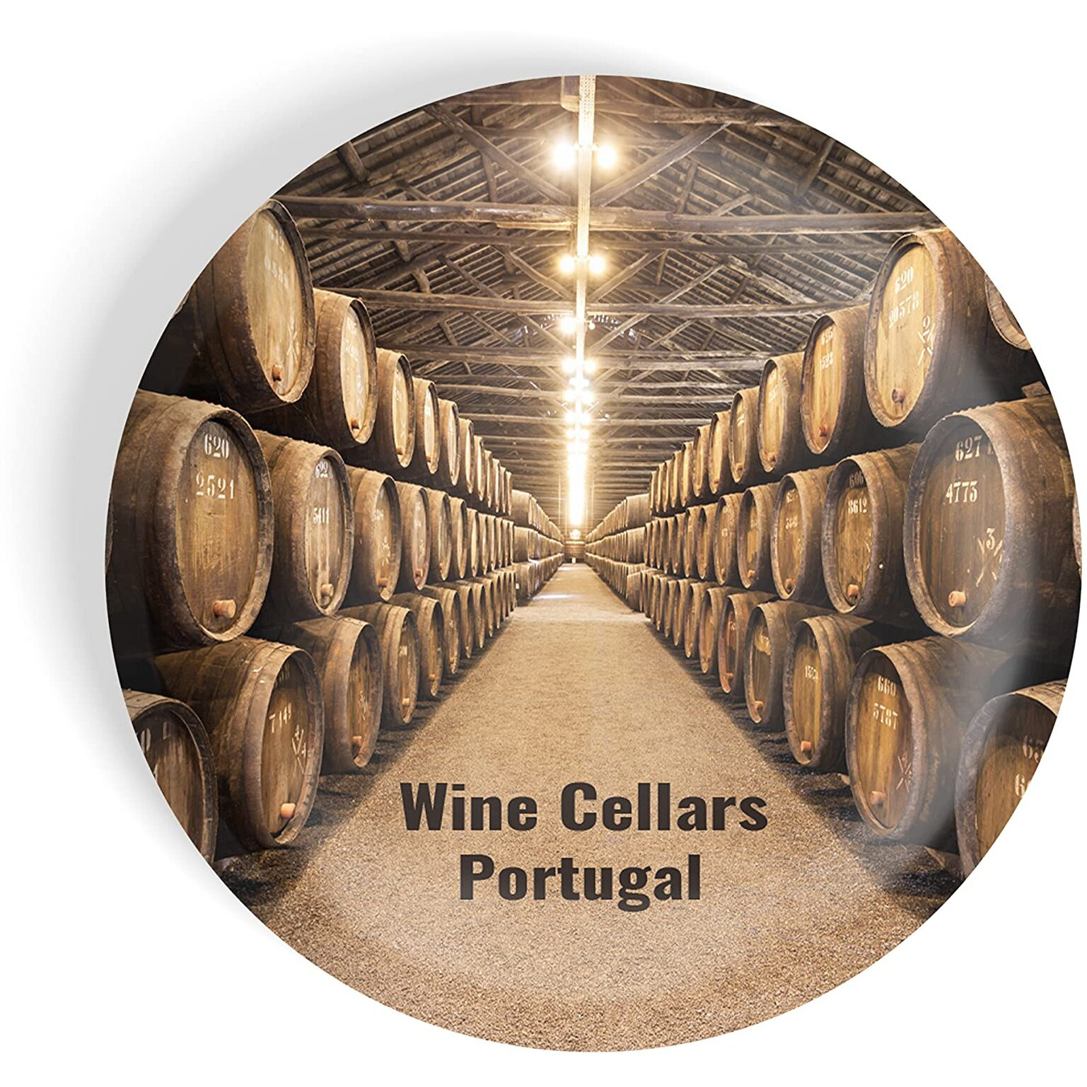 Dhcrafts Fridge Magnet Multicolor Famous Tourist Place Wine Cellars Portugal Glossy Finish Design Pack Of 1