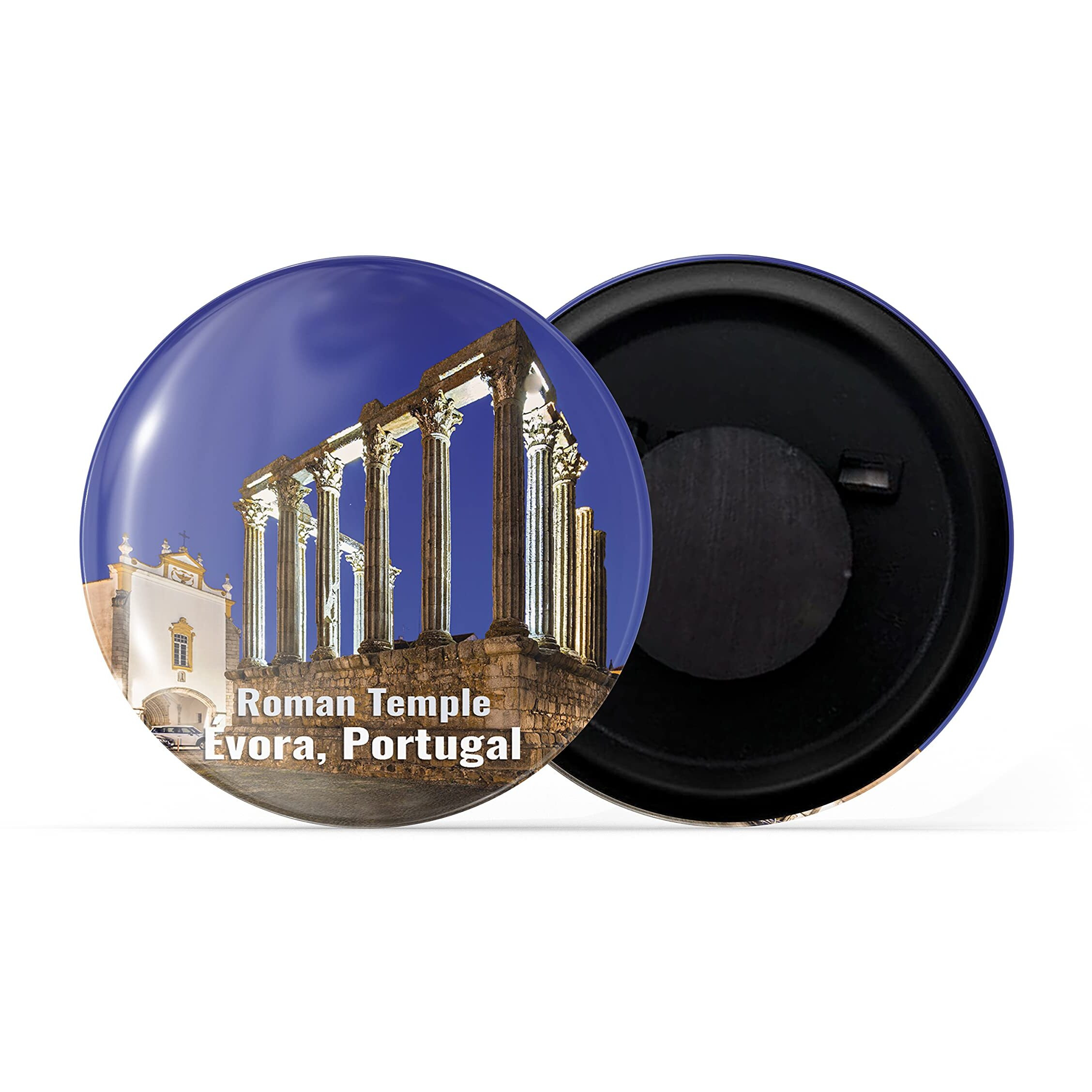 Dhcrafts Fridge Magnet Multicolor Famous Tourist Place Roman Temple Evora, Portugal Glossy Finish Design Pack Of 1