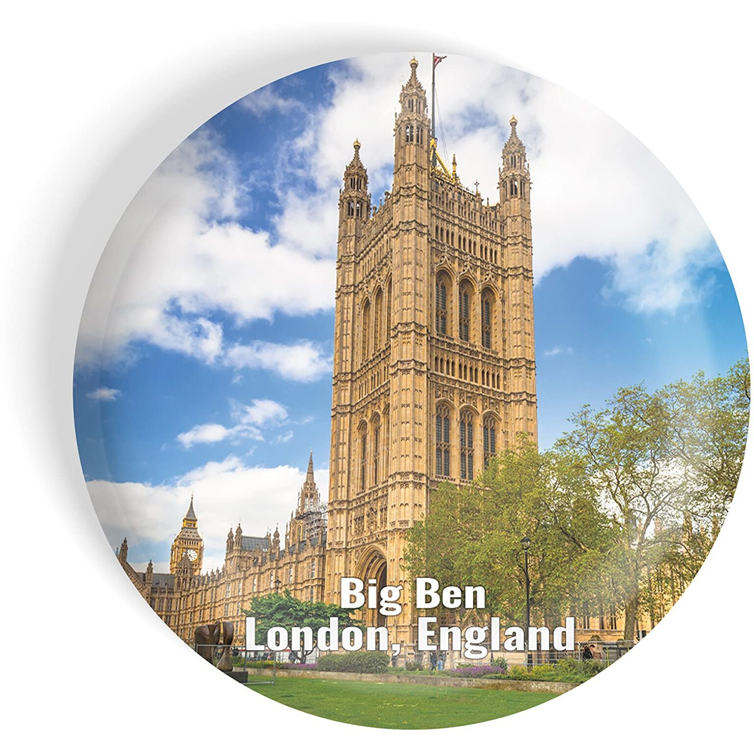 Dhcrafts Fridge Magnet Multicolor Famous Tourist Place Big Ben London, England Glossy Finish Design Pack Of 1