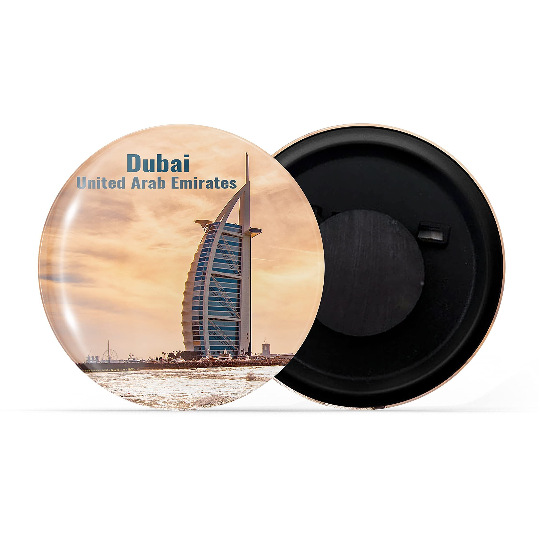 Dhcrafts Fridge Magnet Multicolor Famous Tourist Place Dubai United Arab Emirates D2 Glossy Finish Design Pack Of 1