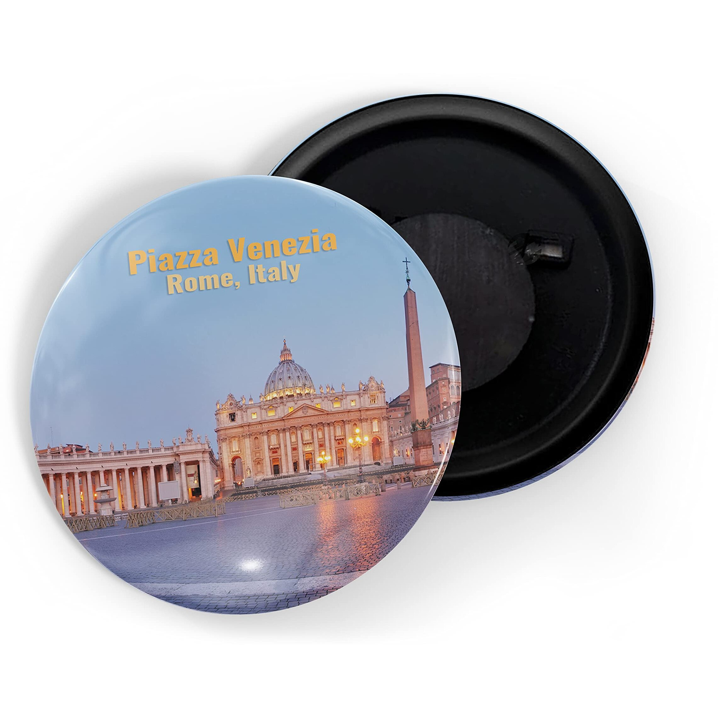 Dhcrafts Fridge Magnet Multicolor Famous Tourist Place Piazza Venezia Rome Italy D1 Glossy Finish Design Pack Of 1