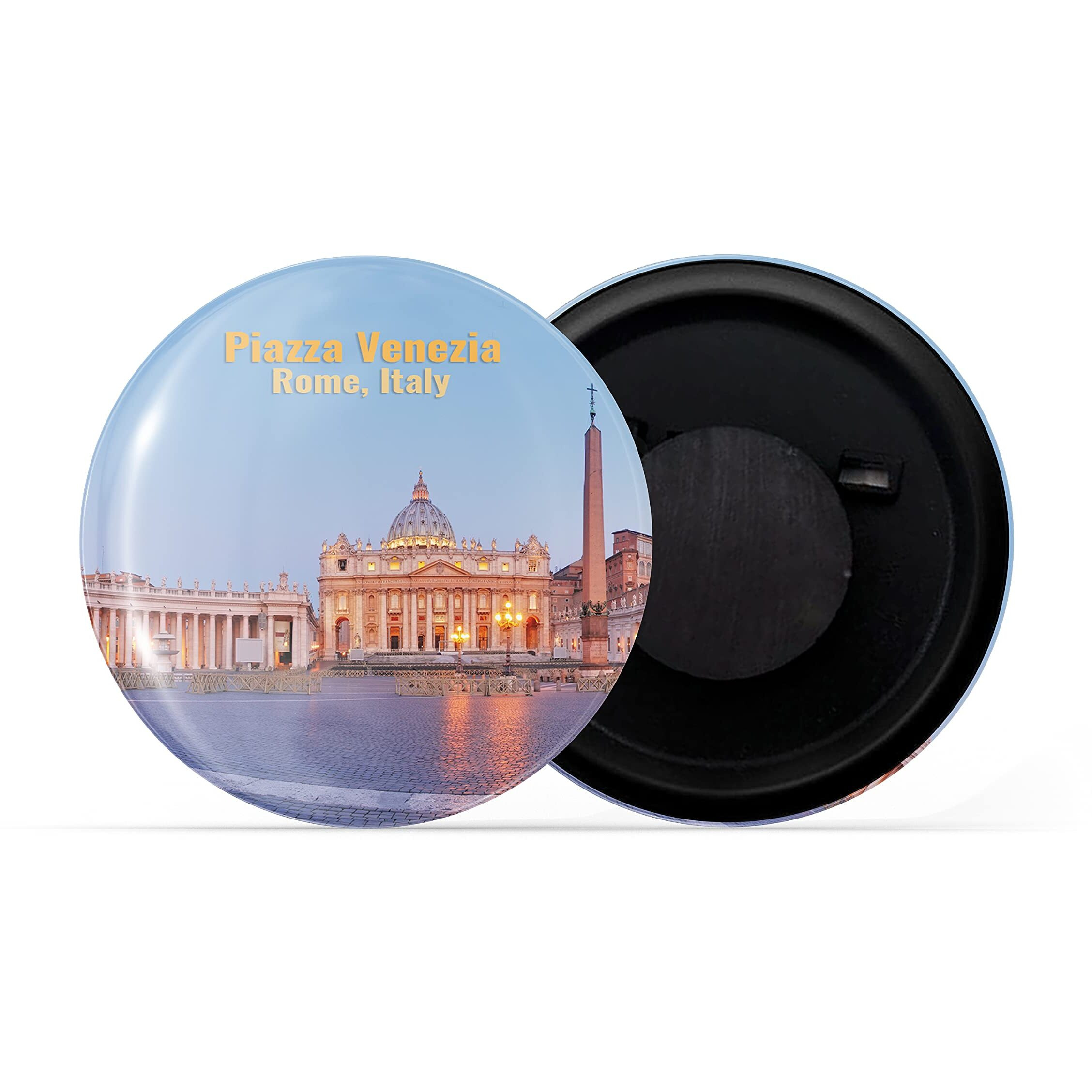 Dhcrafts Fridge Magnet Multicolor Famous Tourist Place Piazza Venezia Rome Italy D1 Glossy Finish Design Pack Of 1