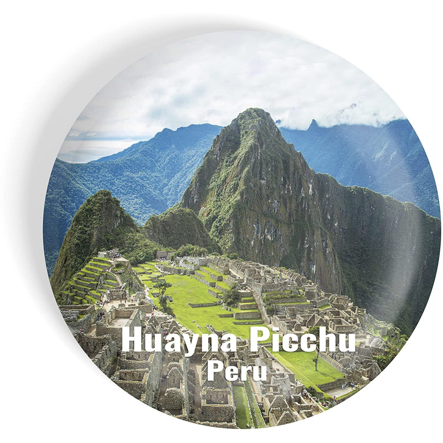 Dhcrafts Fridge Magnet Multicolor Famous Tourist Place Huayna Picchu Peru Glossy Finish Design Pack Of 1