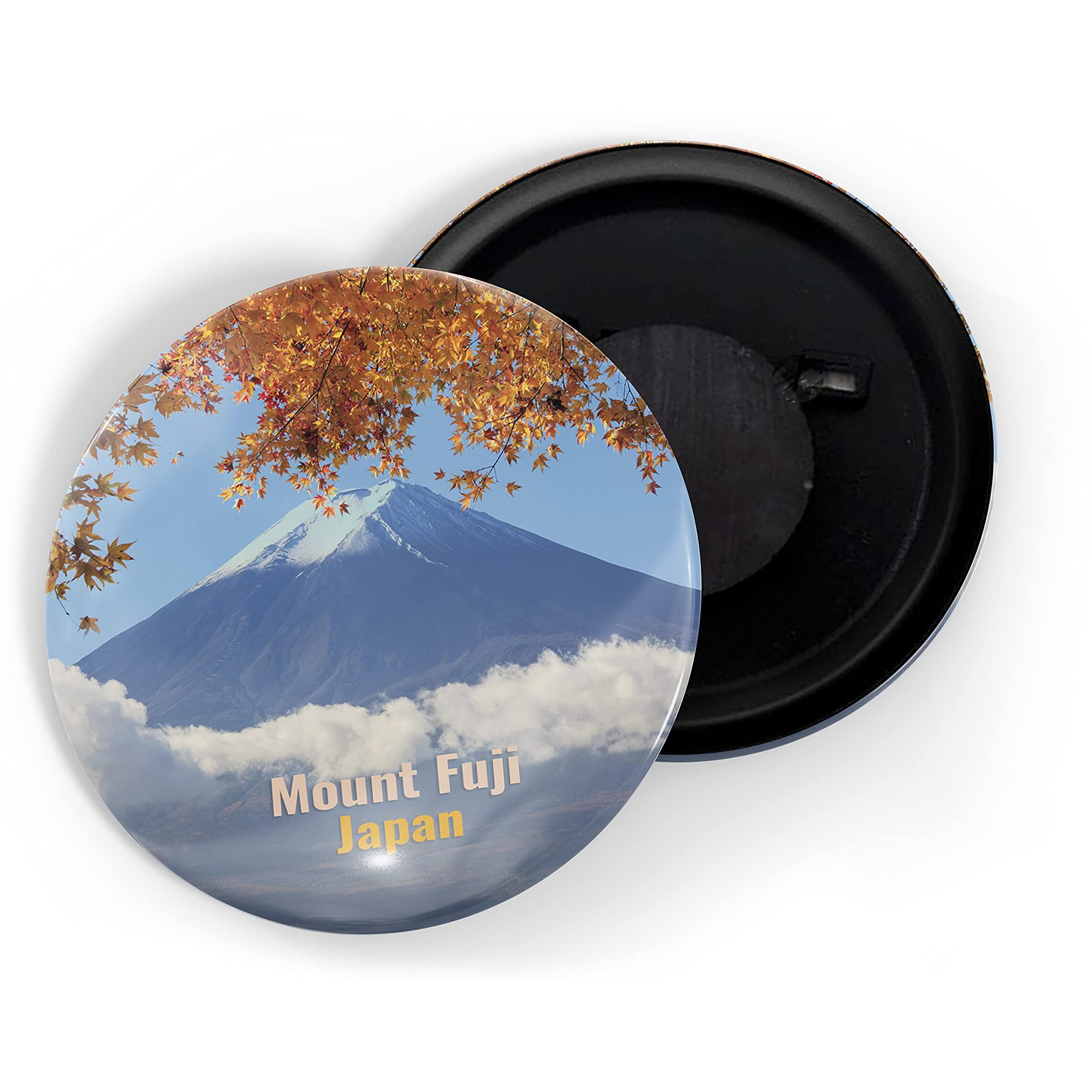 Dhcrafts Fridge Magnet Multicolor Famous Tourist Place Mount Fuji Japan Glossy Finish Design Pack Of 1