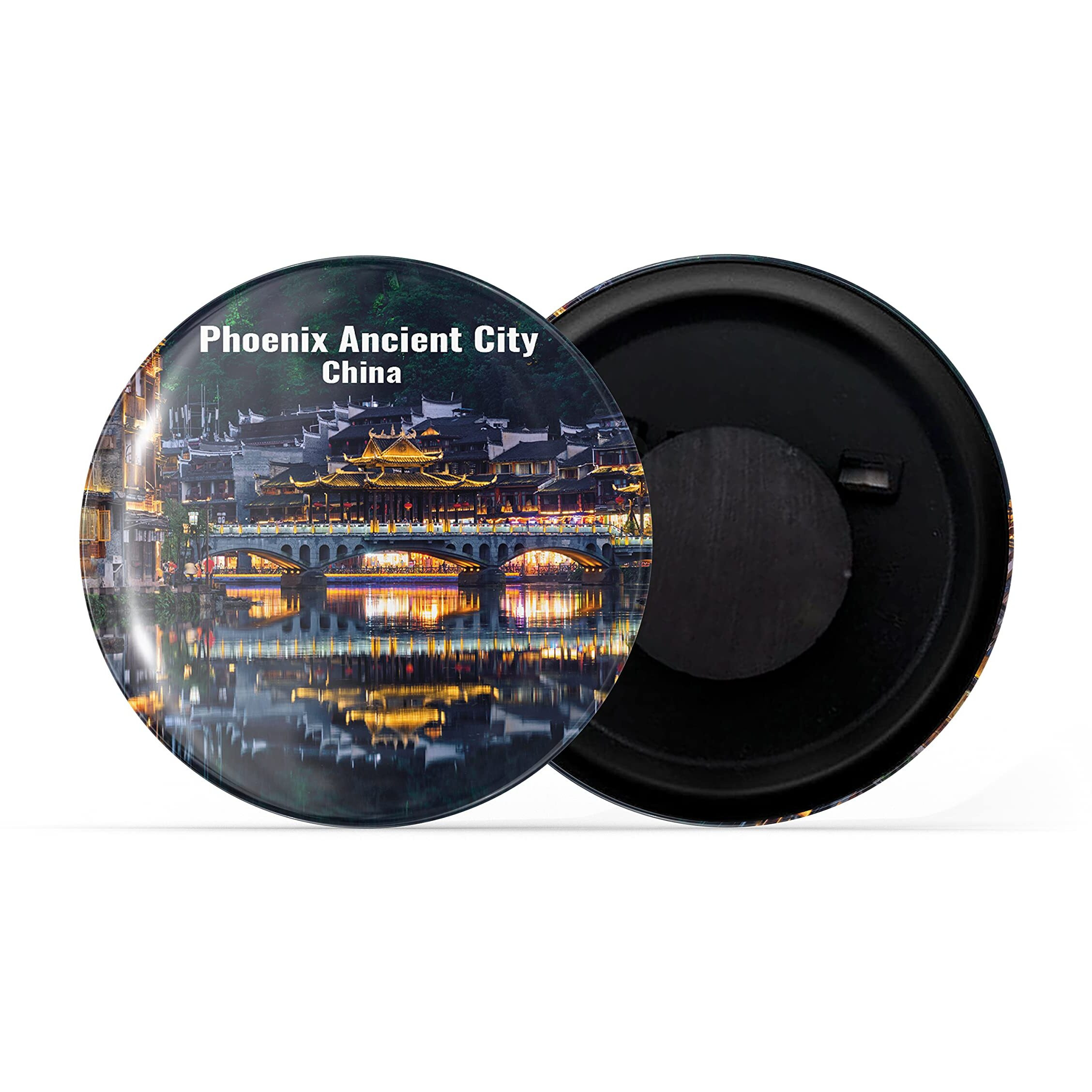 Dhcrafts Fridge Magnet Multicolor Famous Tourist Place Phoenix Ancient City China D1 Glossy Finish Design Pack Of 1