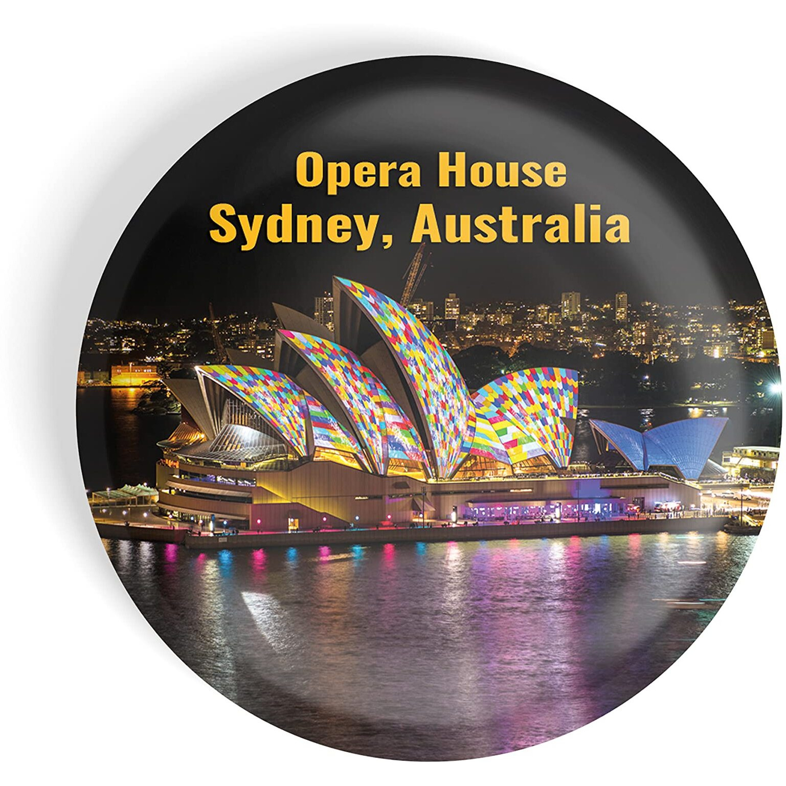 Dhcrafts Fridge Magnet Multicolor Famous Tourist Place Opera House Sydney Australia D2 Glossy Finish Design Pack Of 1