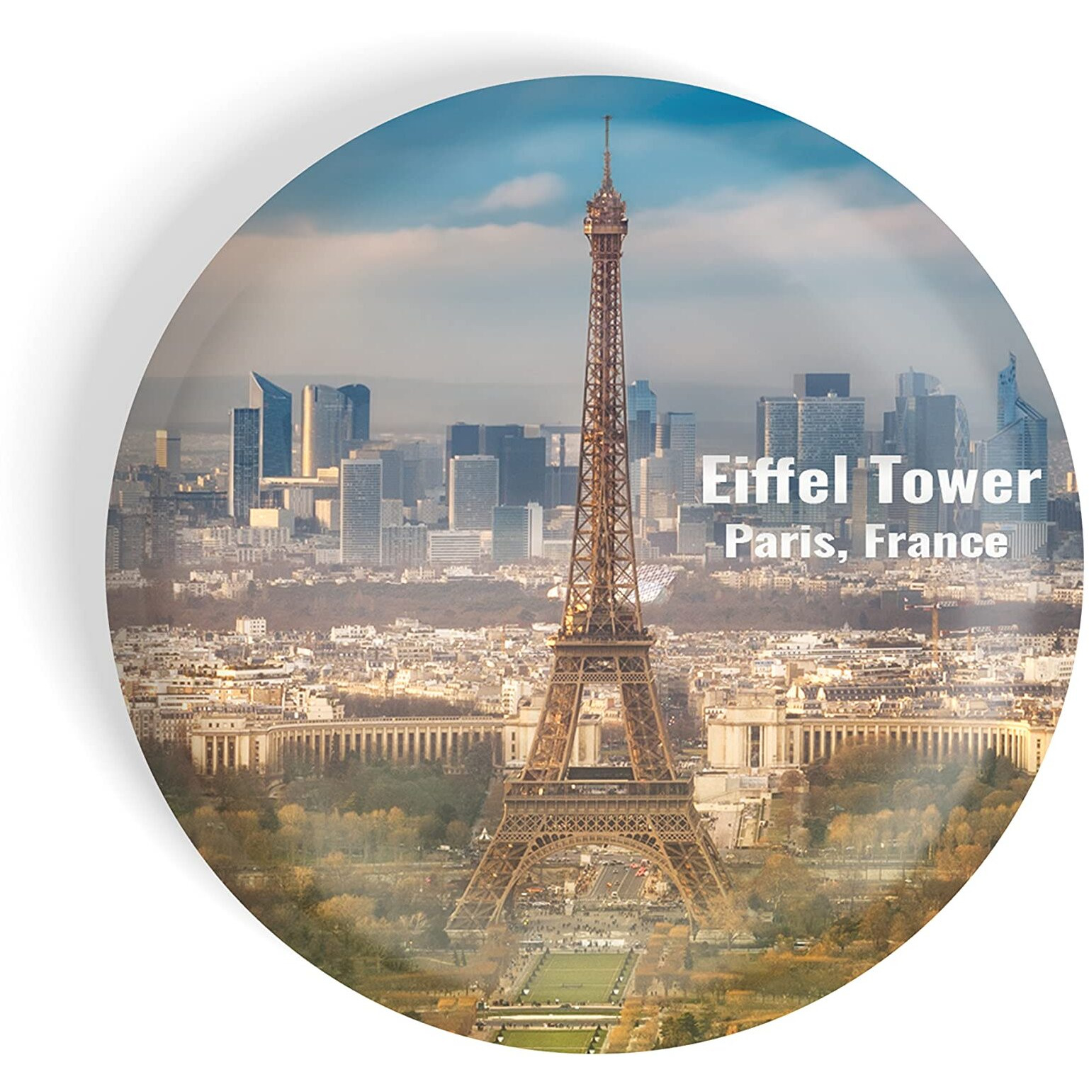 Dhcrafts Fridge Magnet Multicolor Famous Tourist Place Eiffel Tower Paris France D4 Glossy Finish Design Pack Of 1