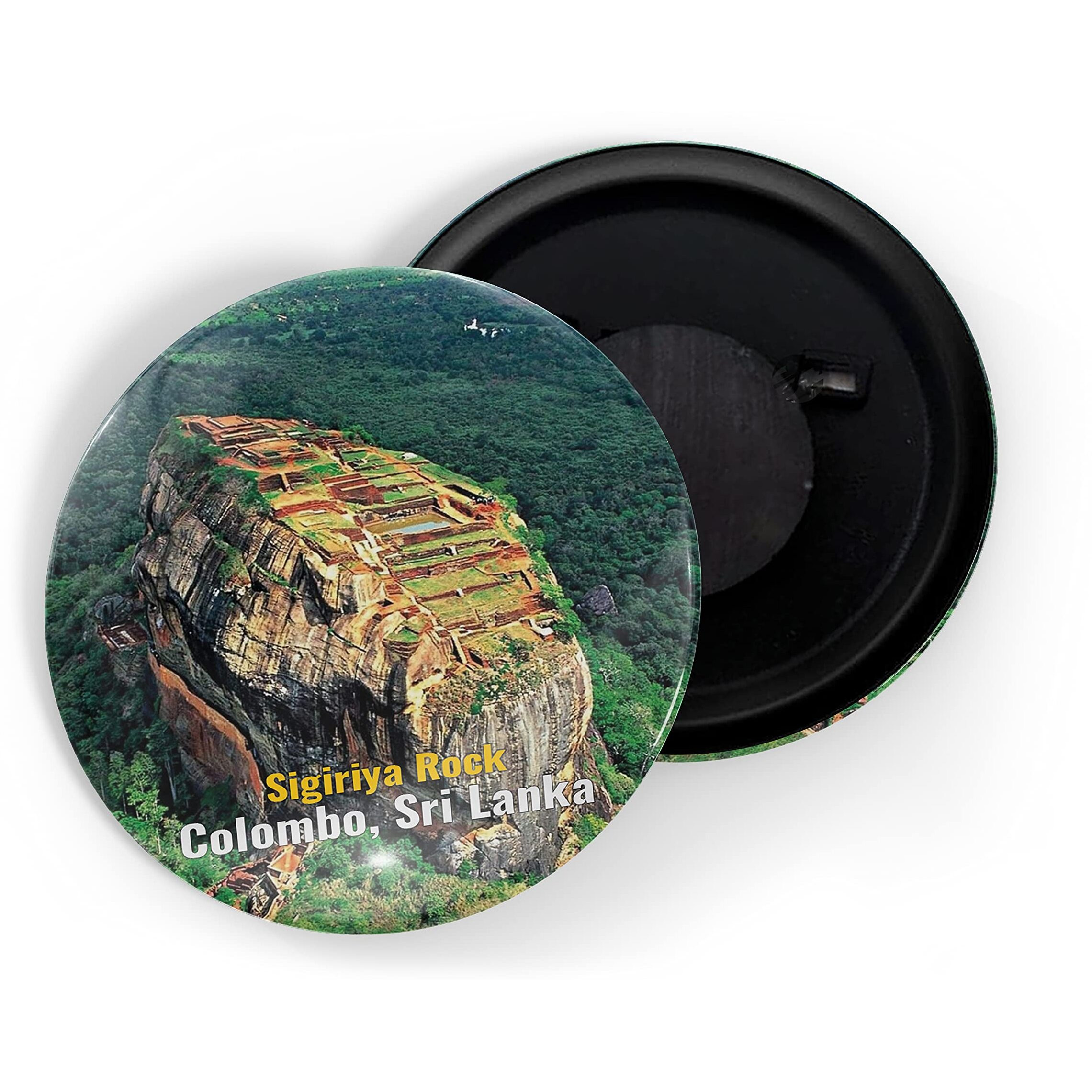 Dhcrafts Fridge Magnet Multicolor Famous Tourist Place Sigiriya Rock Colombo, Sri Lanka Glossy Finish Design Pack Of 1