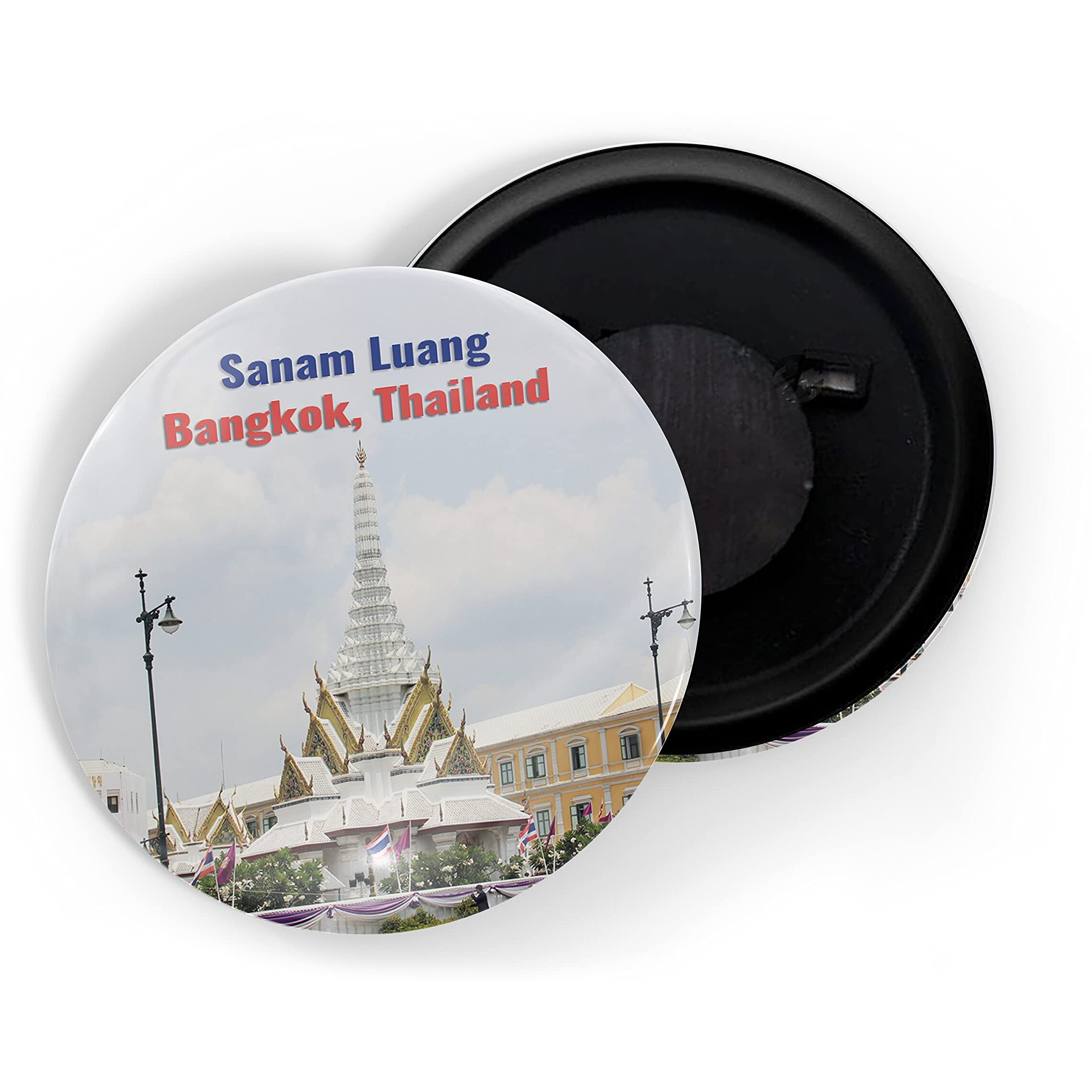 Dhcrafts Fridge Magnet Multicolor Famous Tourist Place Sanam Luang Bangkok Thailand Glossy Finish Design Pack Of 1