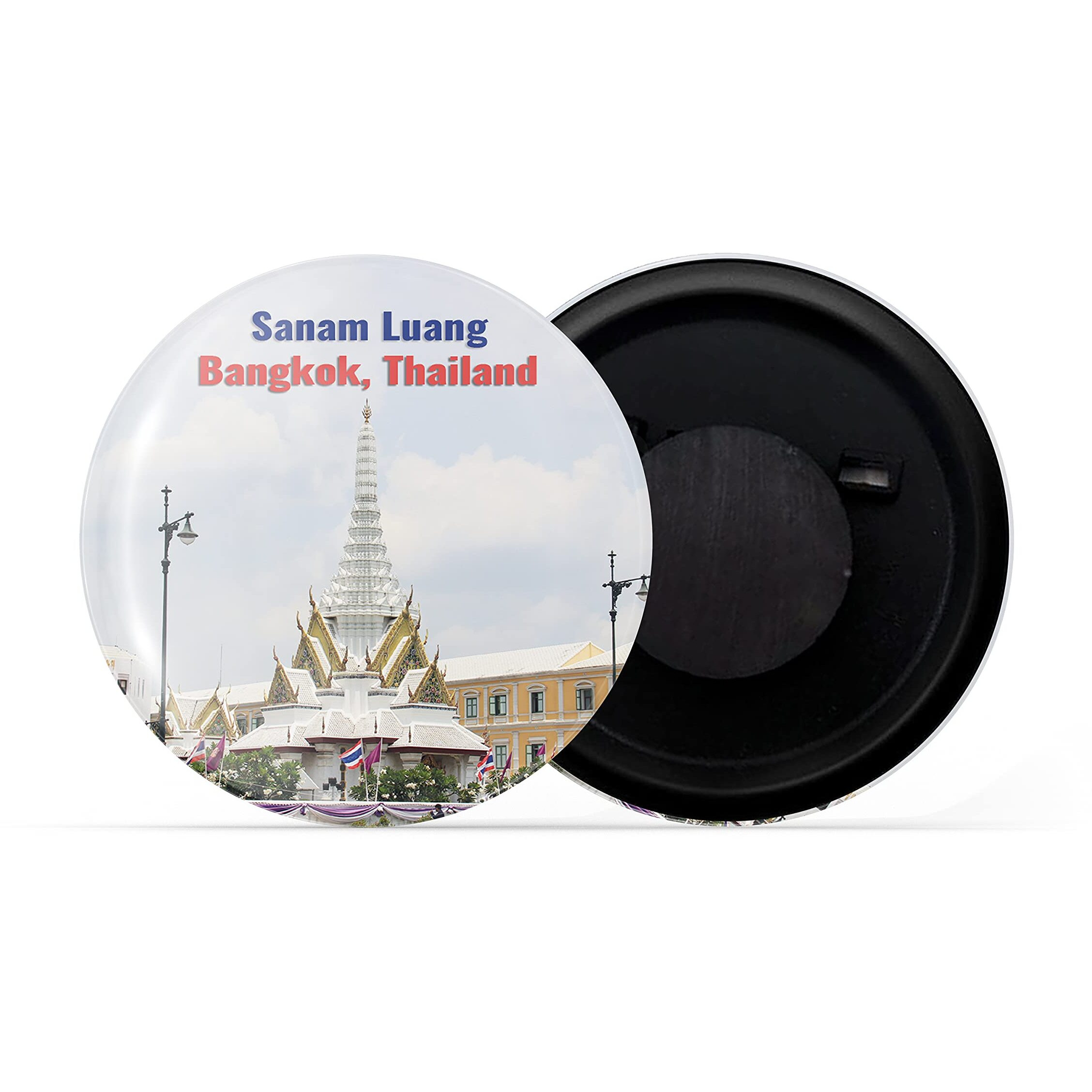 Dhcrafts Fridge Magnet Multicolor Famous Tourist Place Sanam Luang Bangkok Thailand Glossy Finish Design Pack Of 1