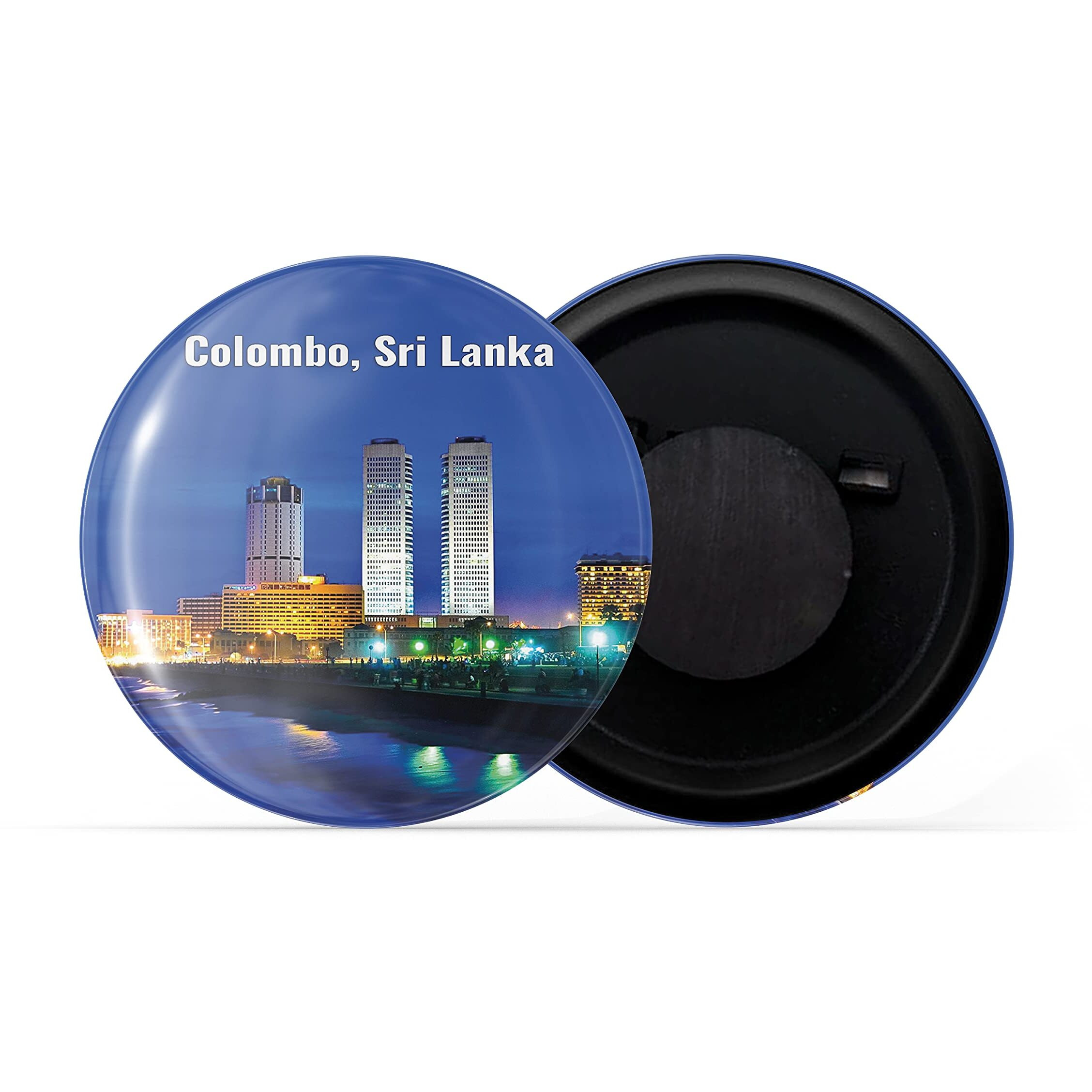 Dhcrafts Fridge Magnet Multicolor Famous Tourist Place Colombo Sri Lanka D2 Glossy Finish Design Pack Of 1