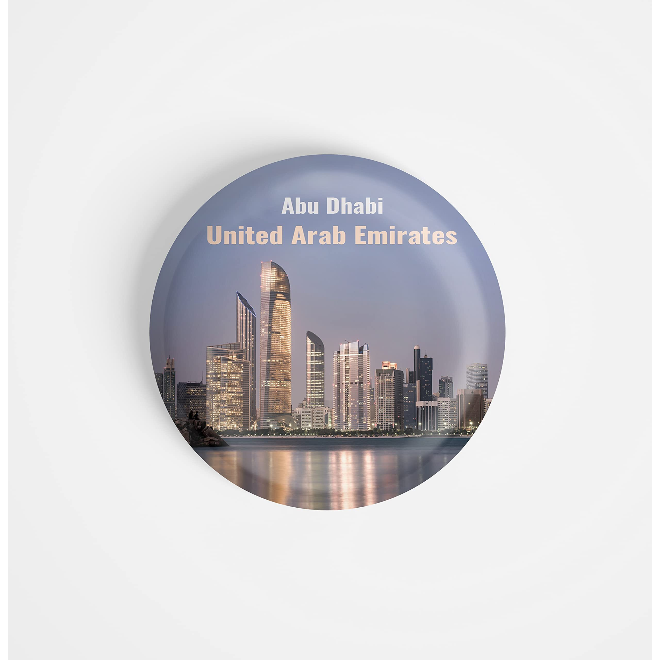Dhcrafts Fridge Magnet Multicolor Famous Tourist Place Abu Dhabi United Arab Emirates D1 Glossy Finish Design Pack Of 1