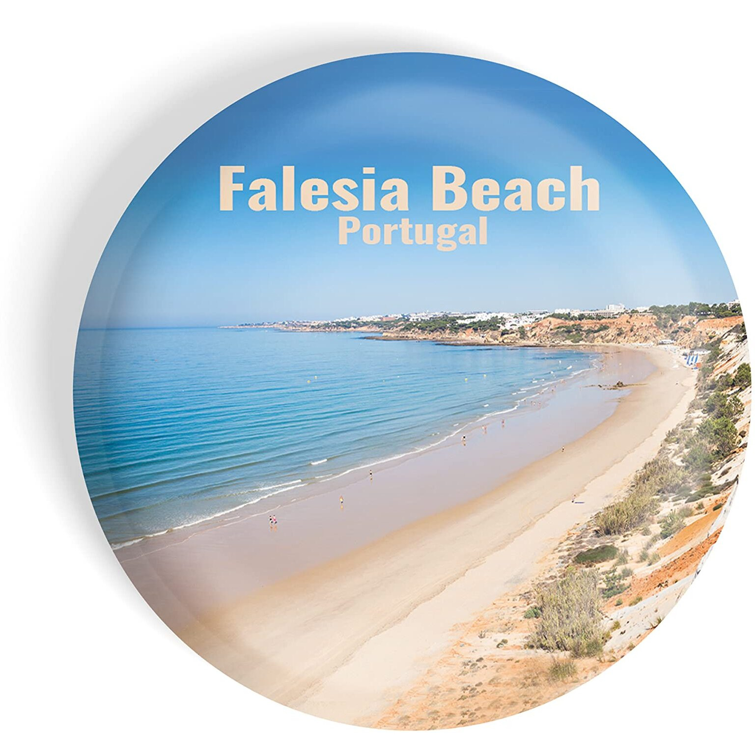 Dhcrafts Fridge Magnet Multicolor Famous Tourist Place Falesia Beach Portugal Glossy Finish Design Pack Of 1