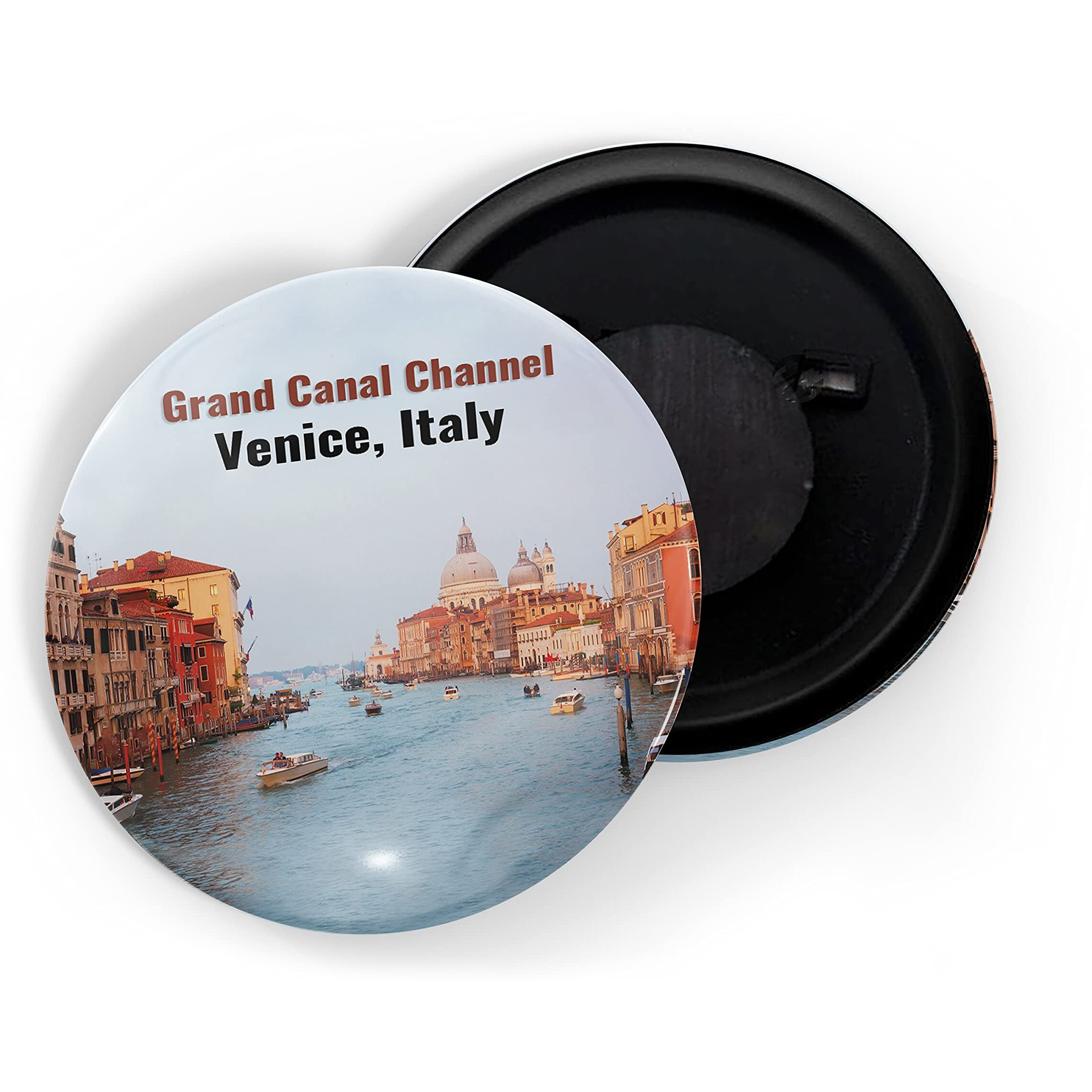 Dhcrafts Fridge Magnet Multicolor Famous Tourist Place Grand Canal Venice Italy D1 Glossy Finish Design Pack Of 1