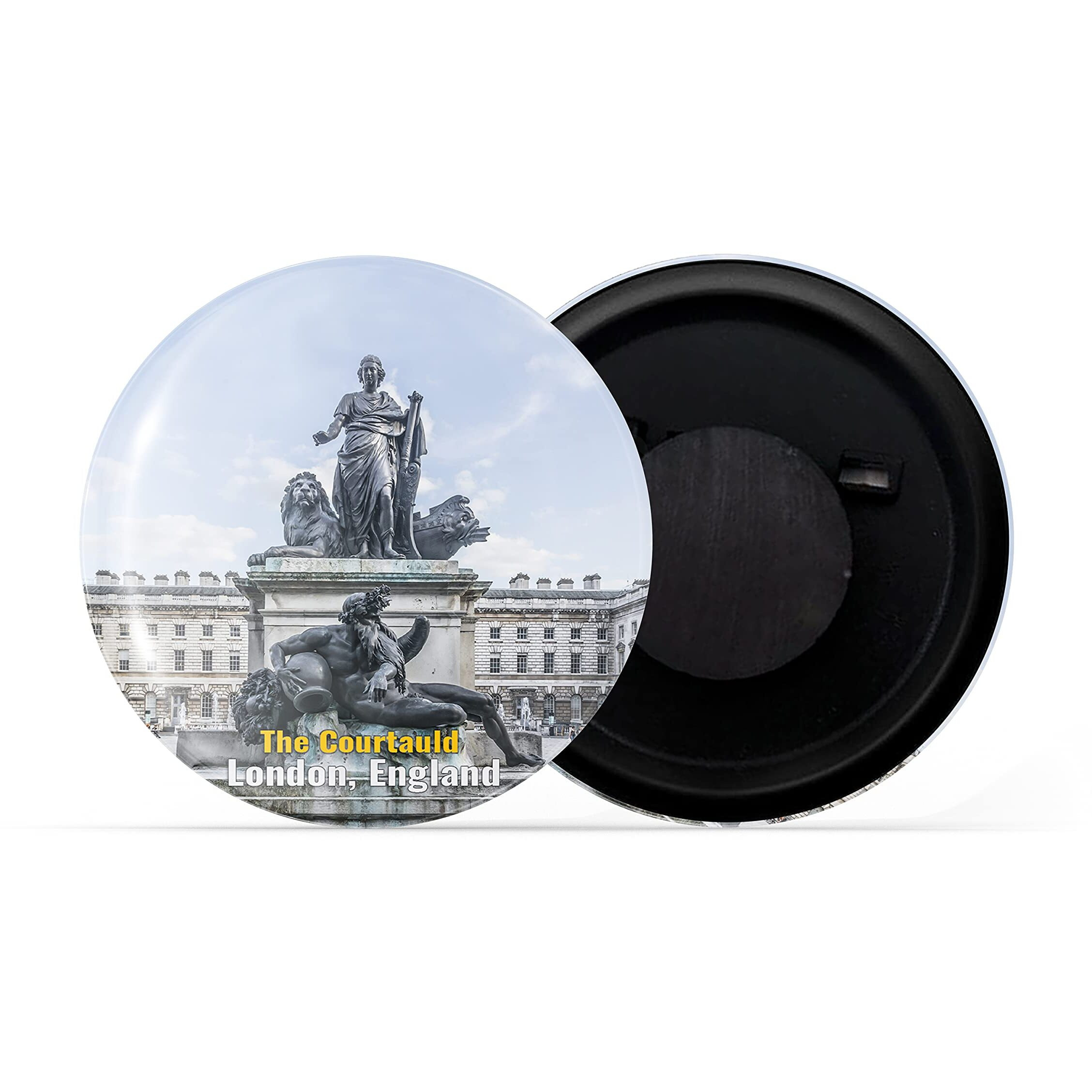 Dhcrafts Fridge Magnet Multicolor Famous Tourist Place The Courtauld London, England Glossy Finish Design Pack Of 1