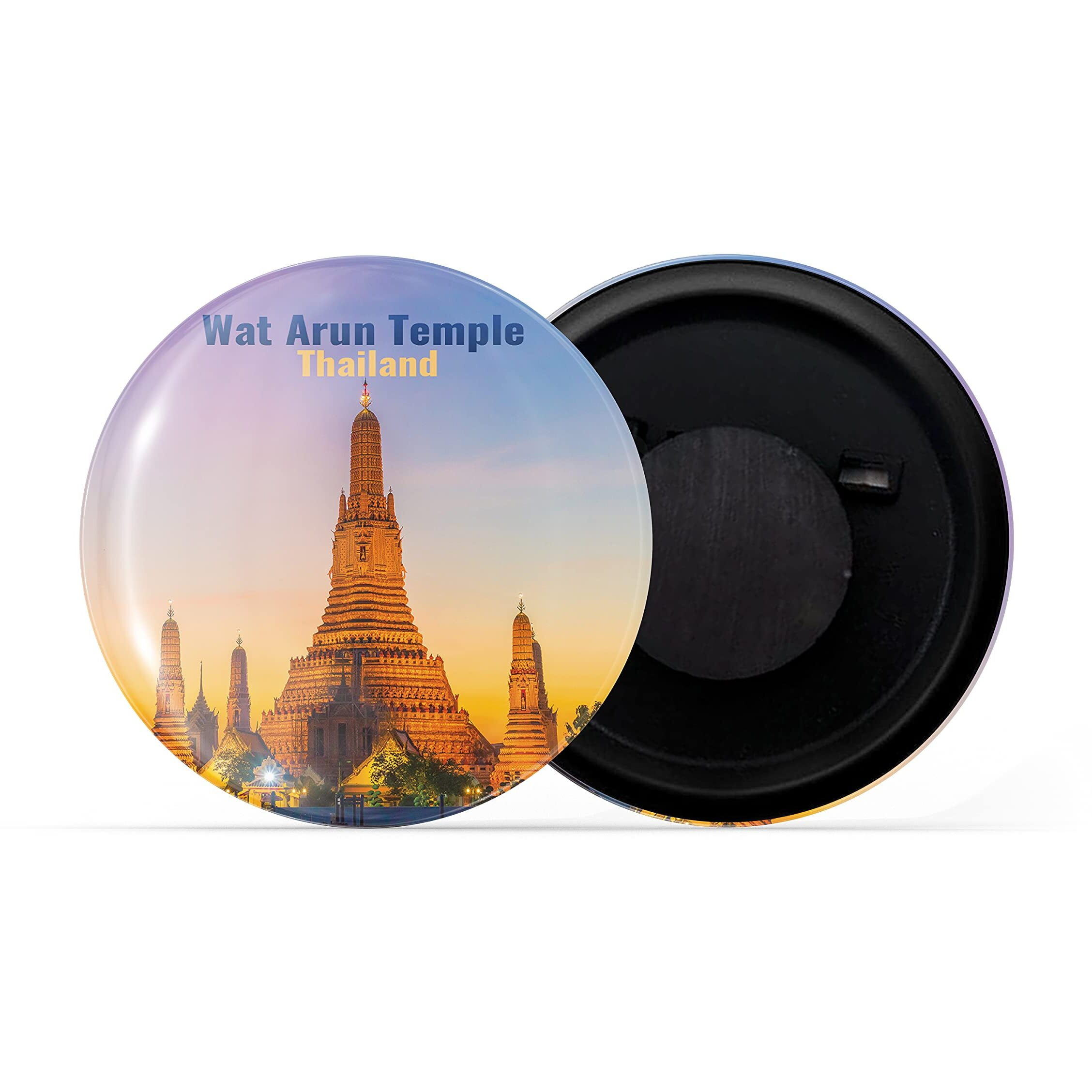 Dhcrafts Fridge Magnet Multicolor Famous Tourist Place Wat Arun Temple Thailand D1 Glossy Finish Design Pack Of 1