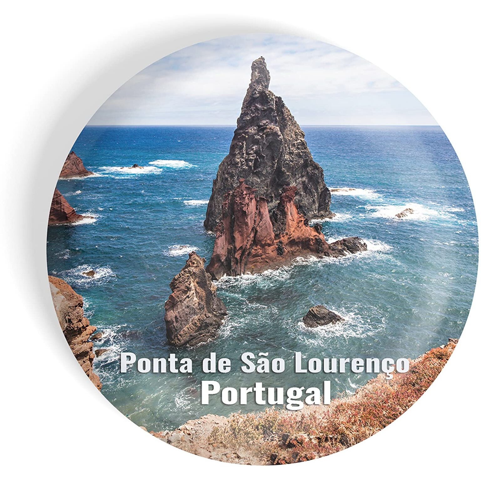 Dhcrafts Fridge Magnet Multicolor Famous Tourist Place Ponta De Sao Lourenco Portugal Glossy Finish Design Pack Of 1