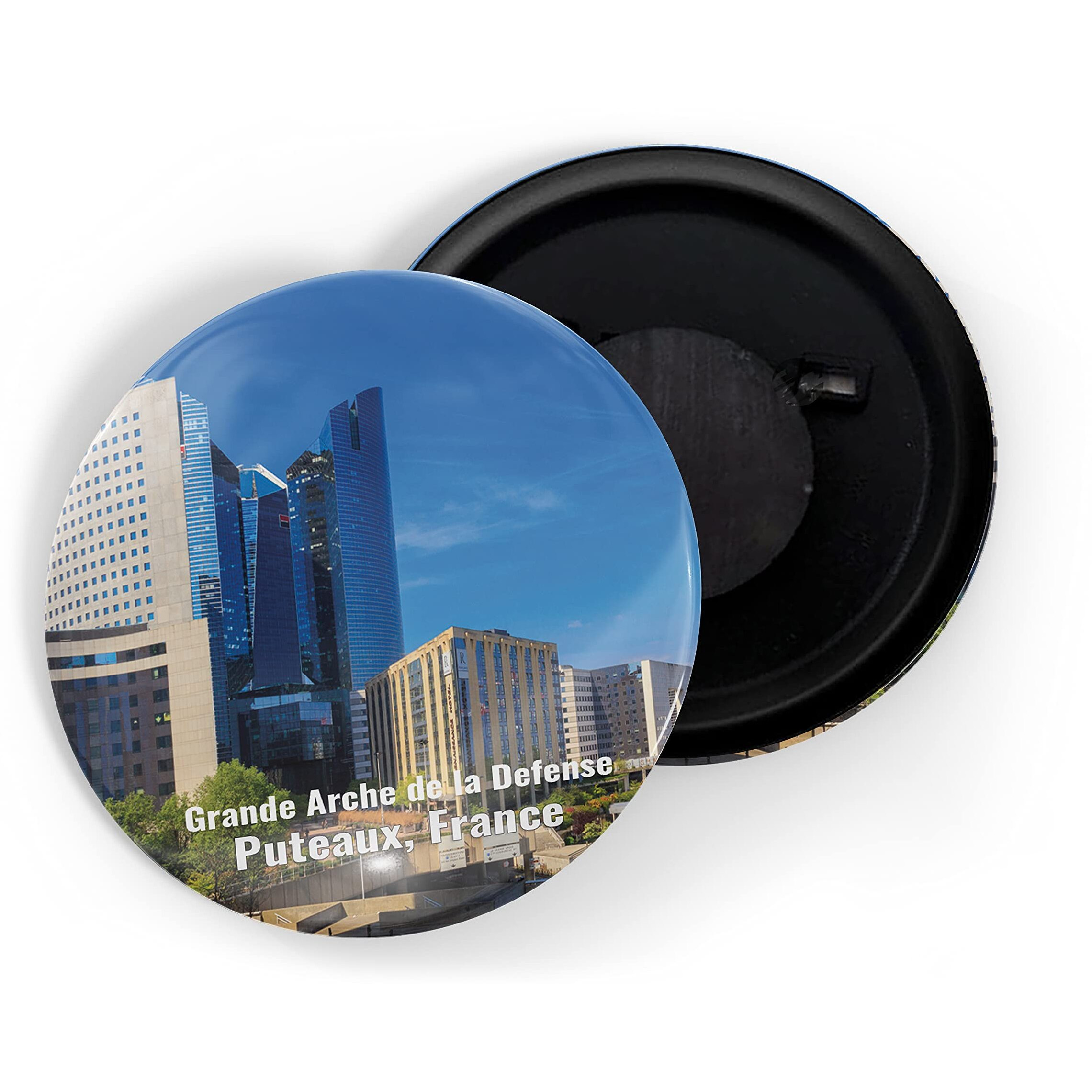 Dhcrafts Fridge Magnet Multicolor Famous Tourist Place Grande Arche De La Defense Puteaux, France D1 Glossy Finish Design Pack Of 1