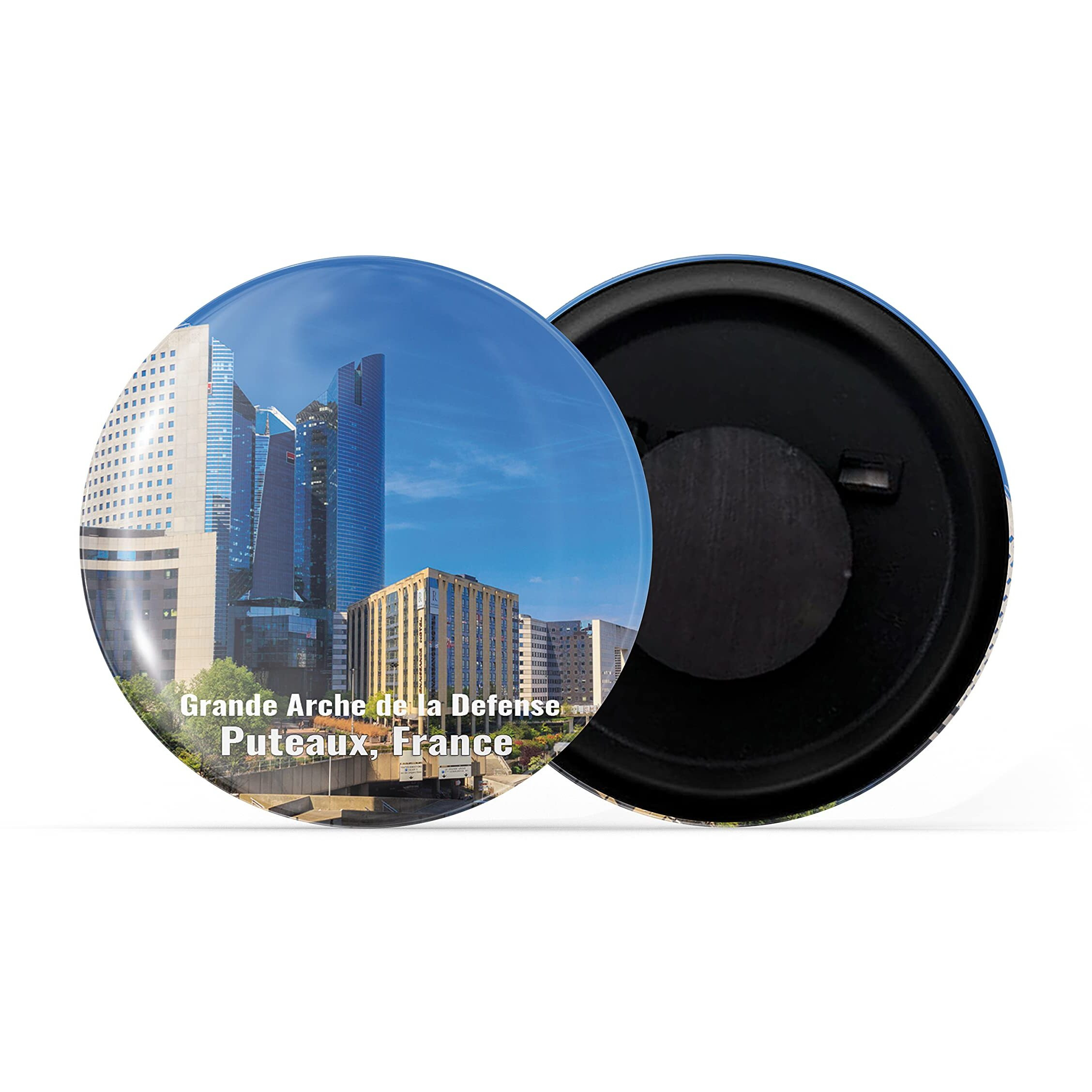 Dhcrafts Fridge Magnet Multicolor Famous Tourist Place Grande Arche De La Defense Puteaux, France D1 Glossy Finish Design Pack Of 1