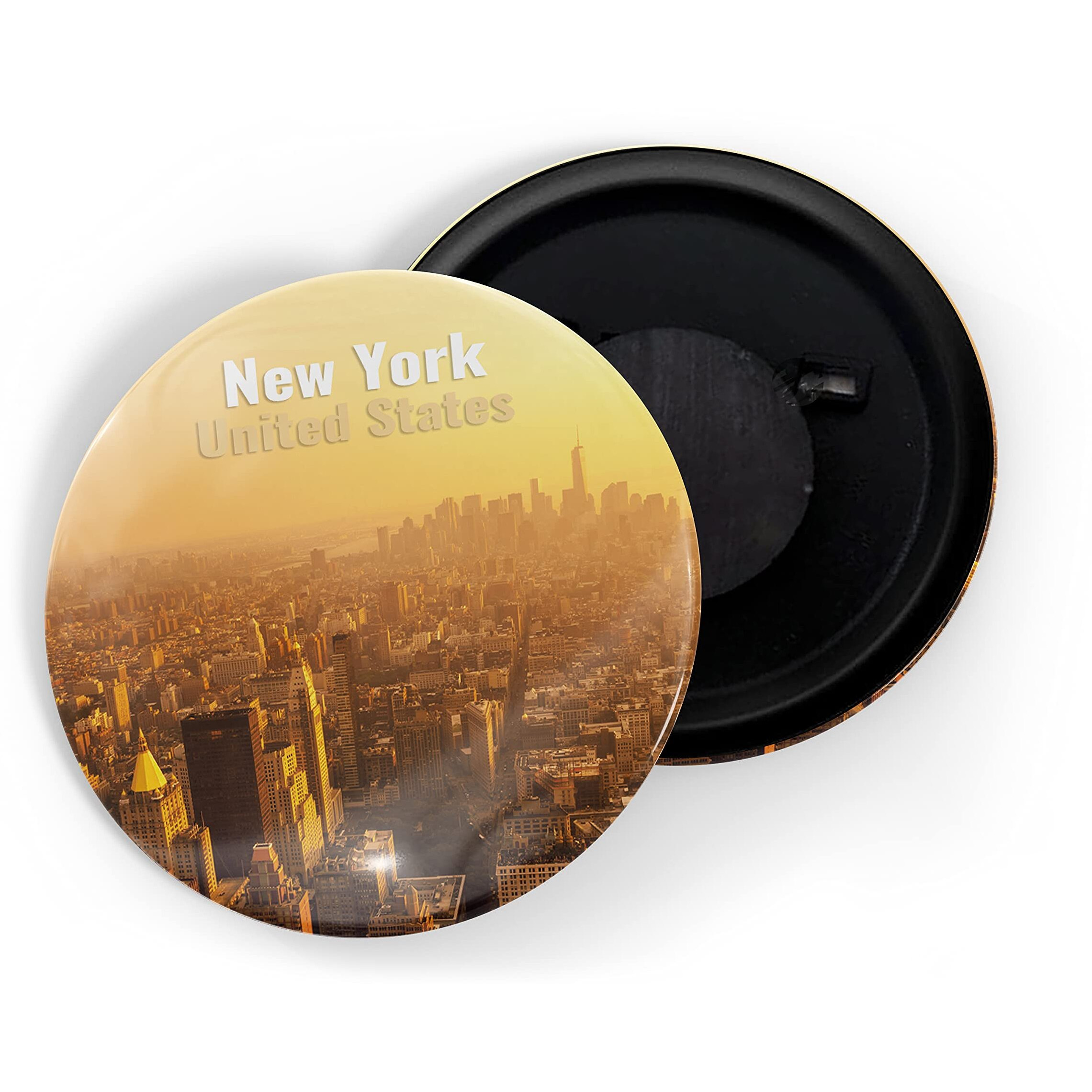 Dhcrafts Fridge Magnet Multicolor Famous Tourist Place New York United States D4 Glossy Finish Design Pack Of 1