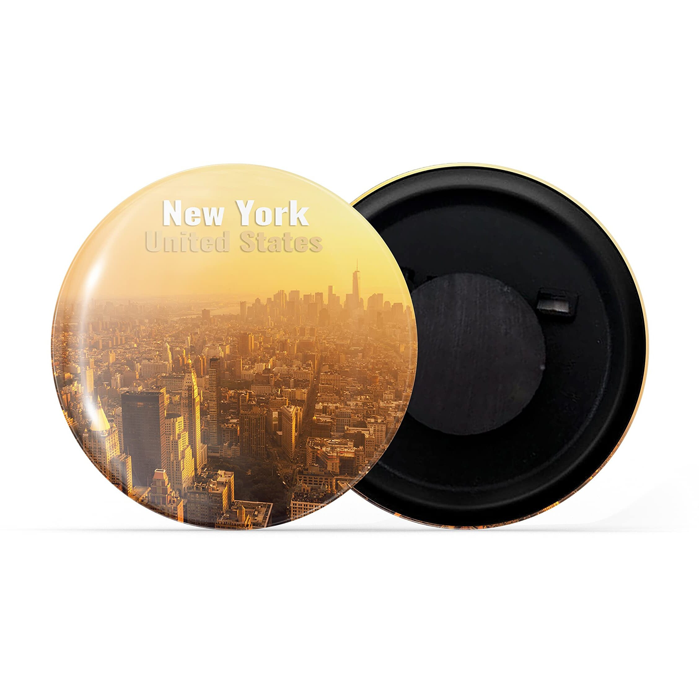 Dhcrafts Fridge Magnet Multicolor Famous Tourist Place New York United States D4 Glossy Finish Design Pack Of 1