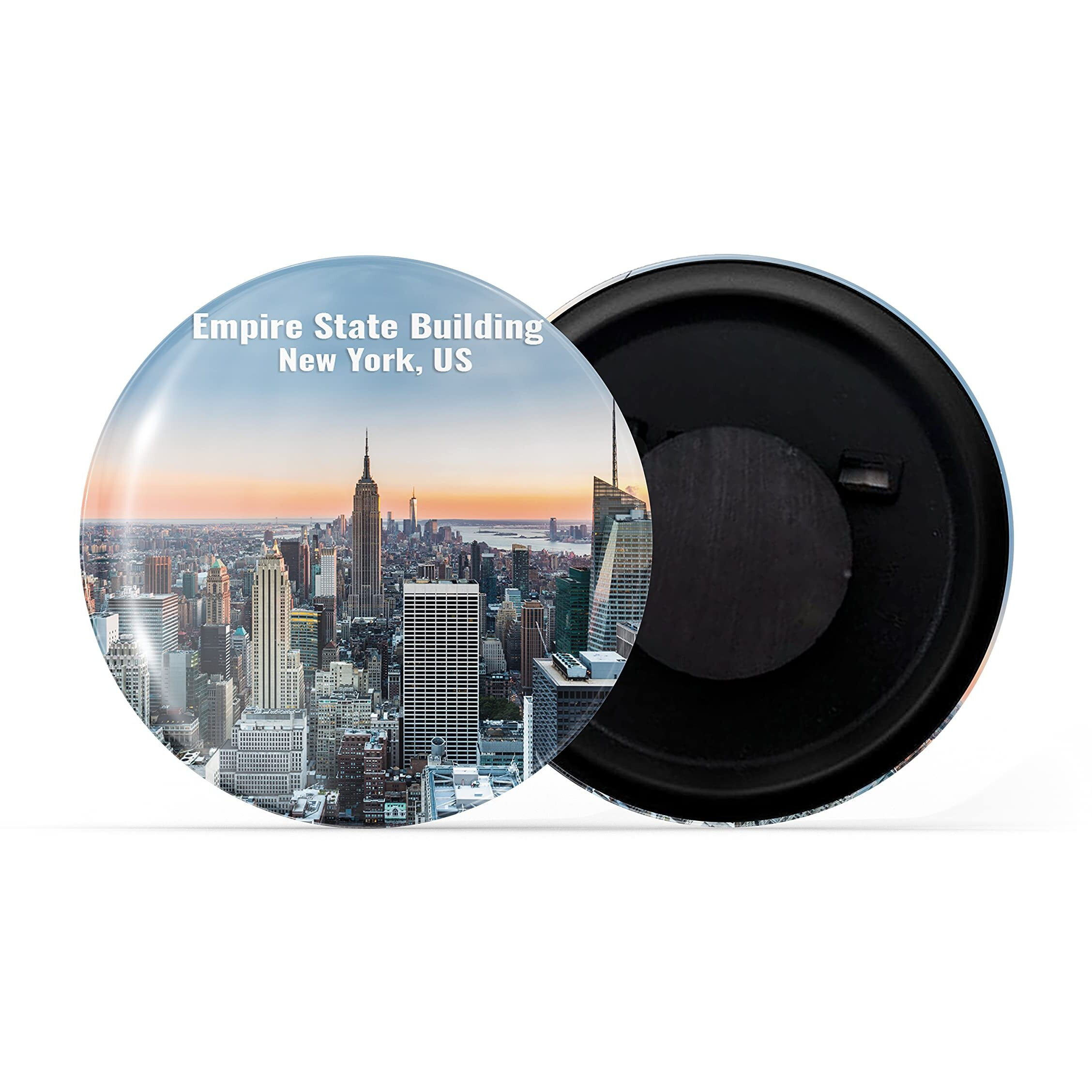 Dhcrafts Fridge Magnet Multicolor Famous Tourist Place Empire State Building New York New York United State Glossy Finish Design Pack Of 1