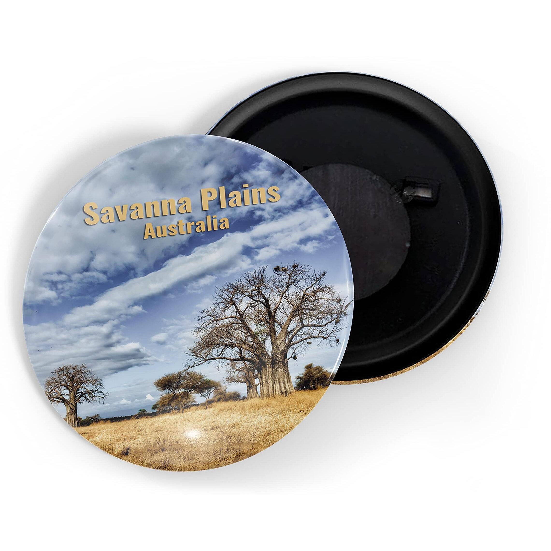 Dhcrafts Fridge Magnet Multicolor Famous Tourist Place Savanna Plains Australia Glossy Finish Design Pack Of 1