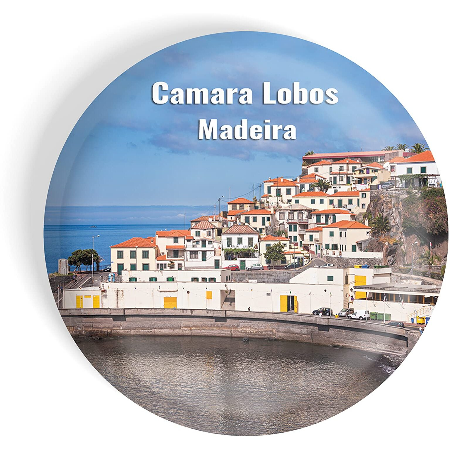 Dhcrafts Fridge Magnet Multicolor Famous Tourist Place Camara Lobos Madeira Glossy Finish Design Pack Of 1