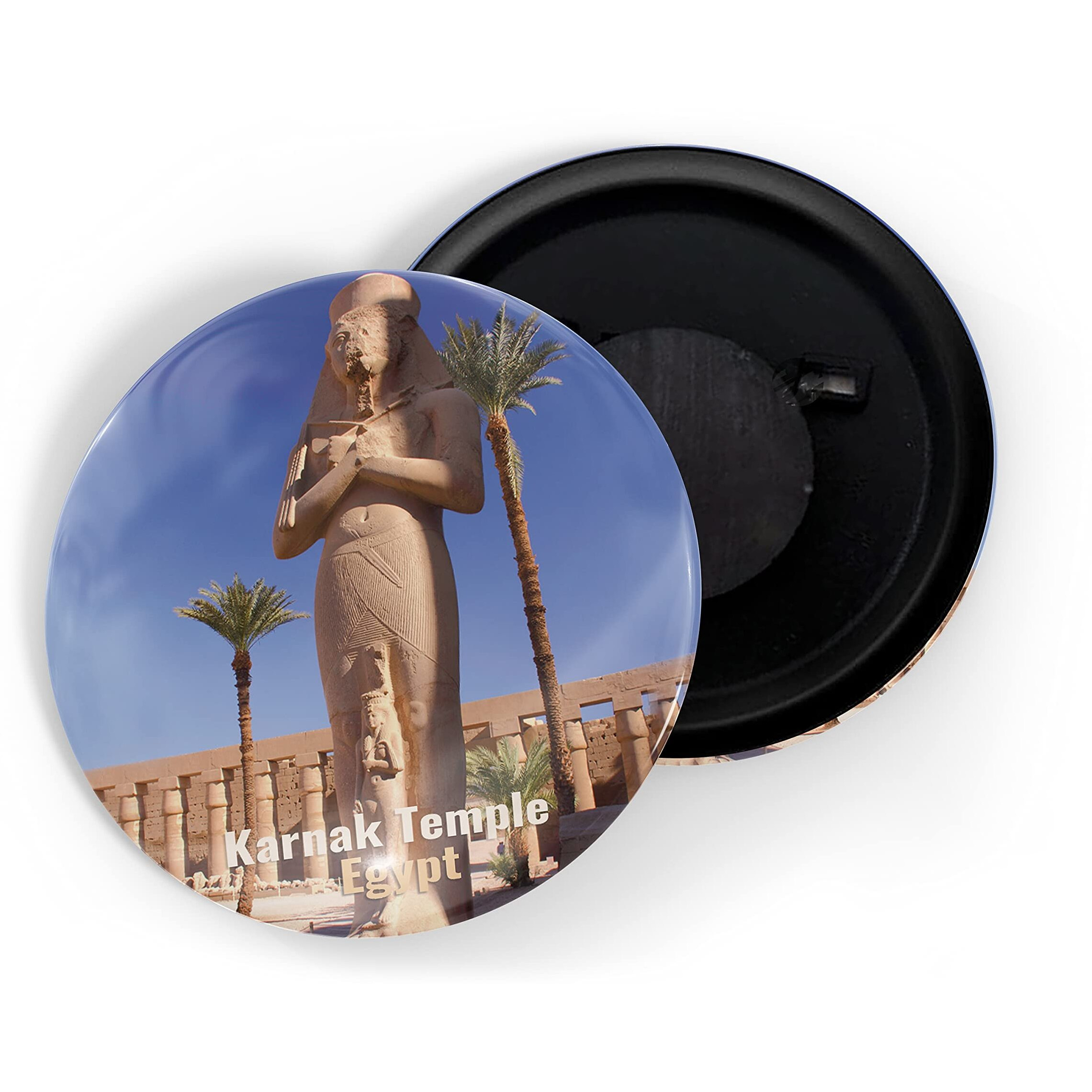 Dhcrafts Fridge Magnet Multicolor Famous Tourist Place Karnak Temple Egypt Glossy Finish Design Pack Of 1