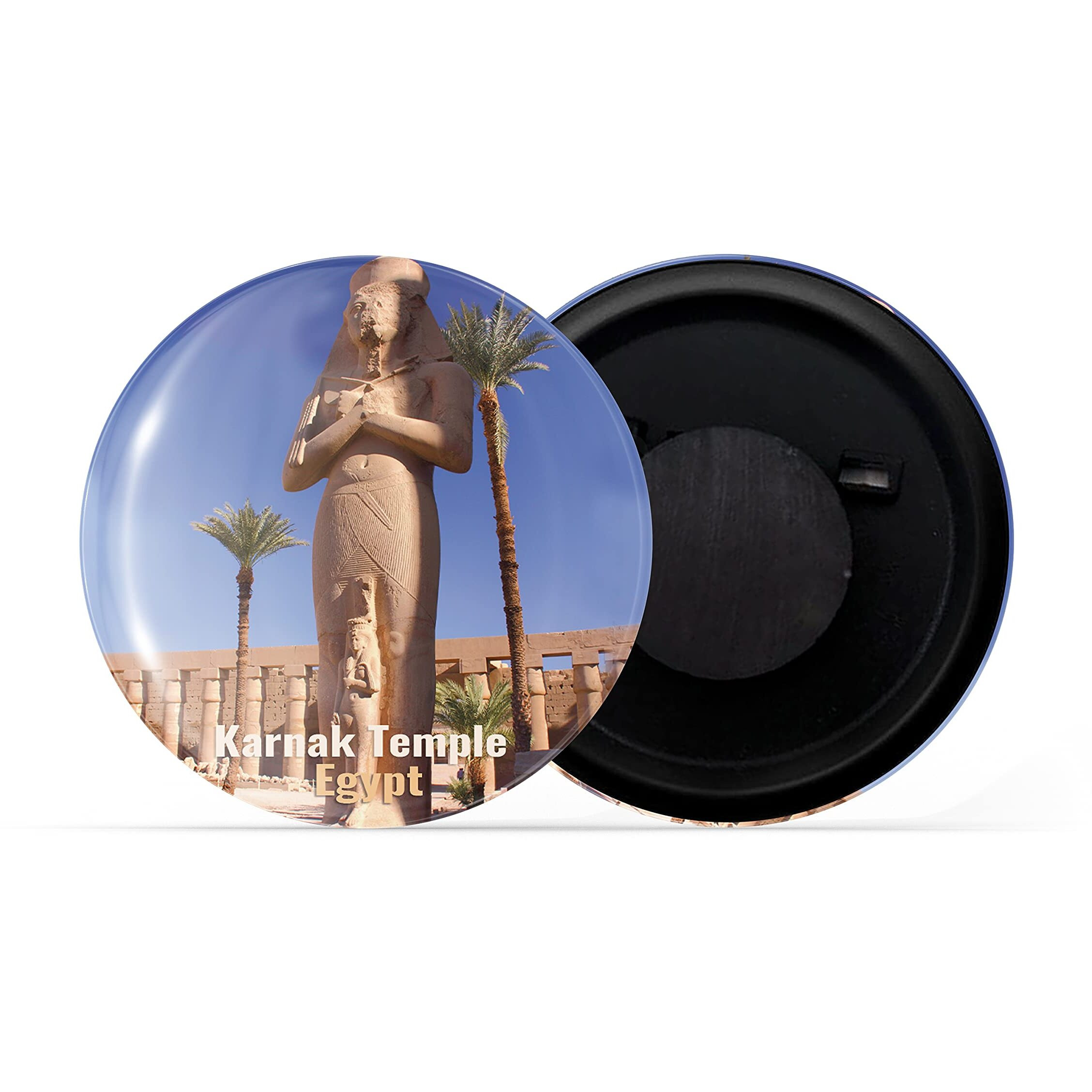 Dhcrafts Fridge Magnet Multicolor Famous Tourist Place Karnak Temple Egypt Glossy Finish Design Pack Of 1