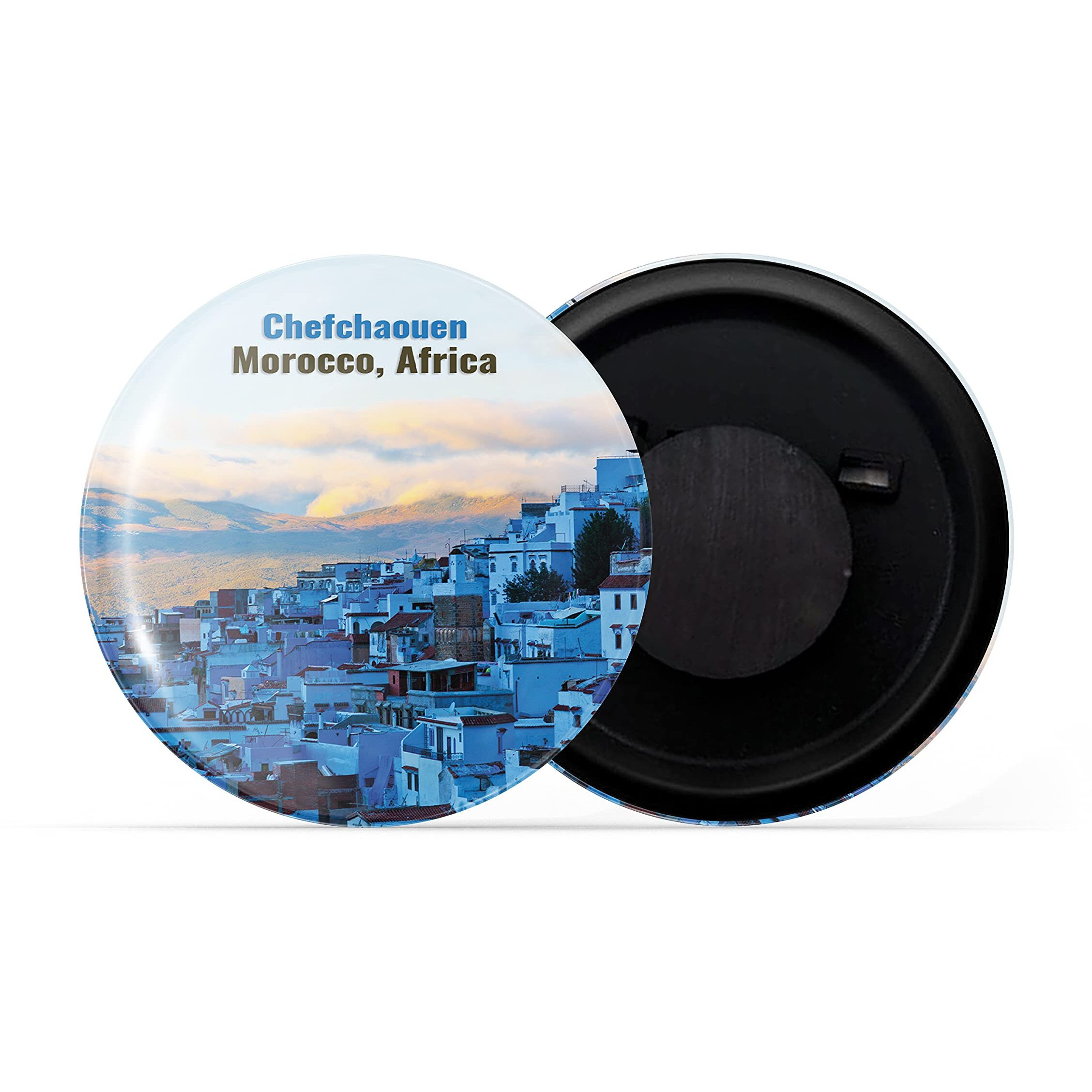 Dhcrafts Fridge Magnet Multicolor Famous Tourist Place Chefchaouen Morocco Africa Glossy Finish Design Pack Of 1