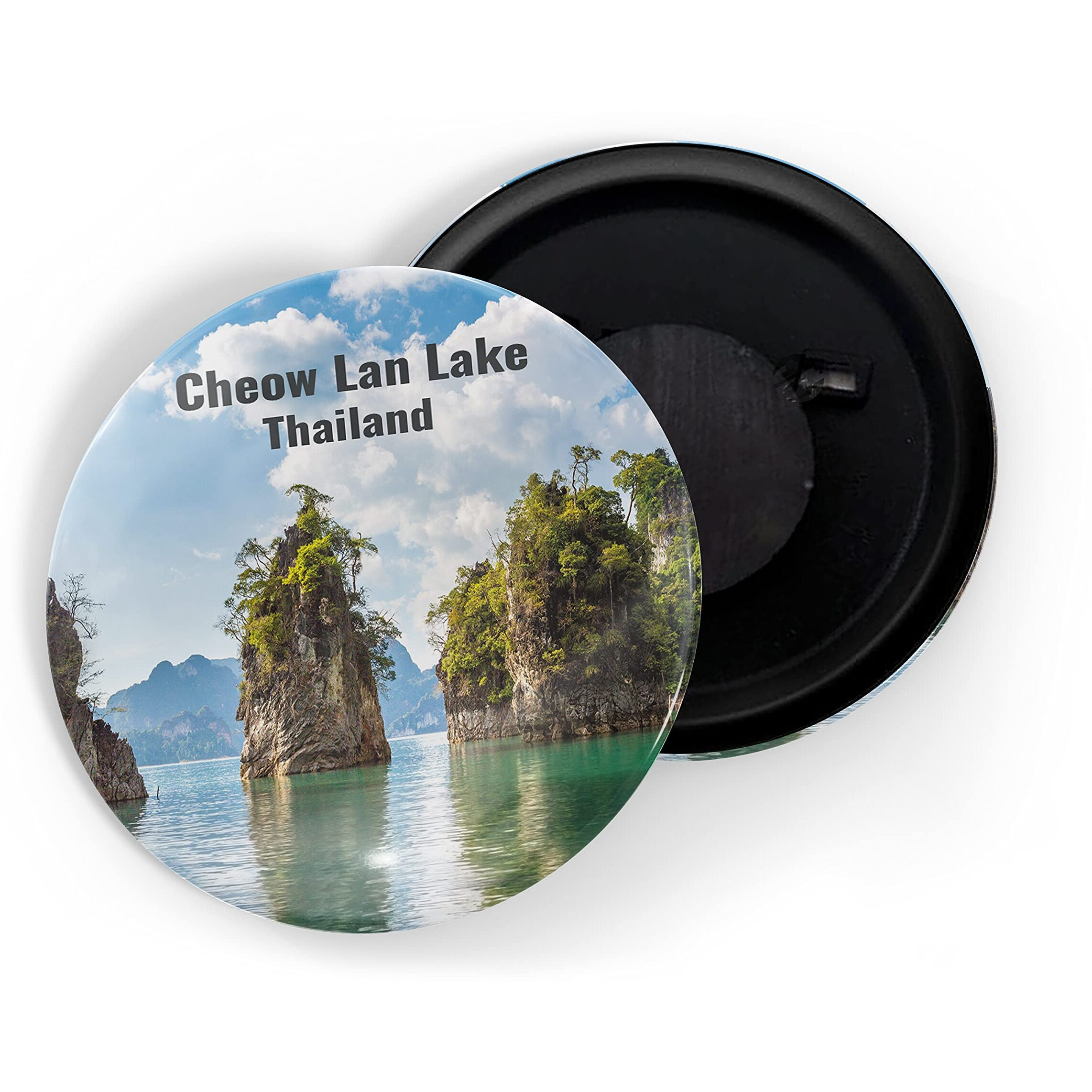 Dhcrafts Fridge Magnet Multicolor Famous Tourist Place Cheow Lan Lake Thailand Glossy Finish Design Pack Of 1